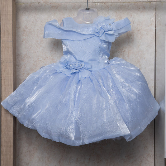 Party  Frock - Sky blue 745