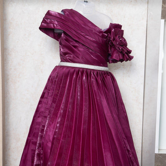Party  Frock - Wine 3539