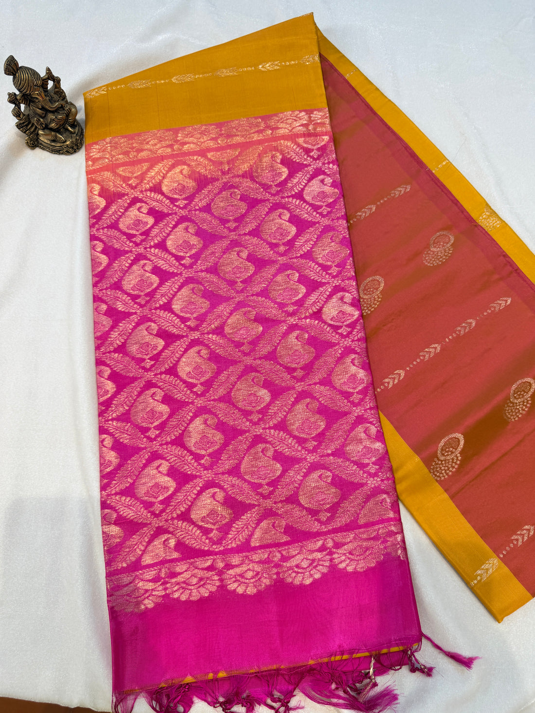 Soft Silk Yellow and Pink
