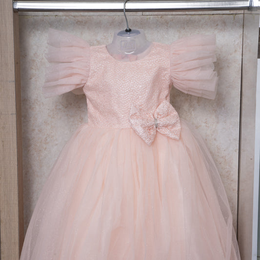 Party Wear Frock - Peach