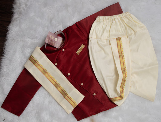 Sherwani Dhoti sets - Maroon
