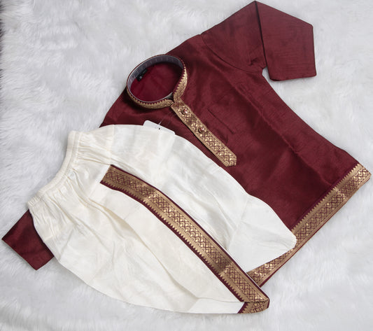 Dhoti kurta sets - Maroon