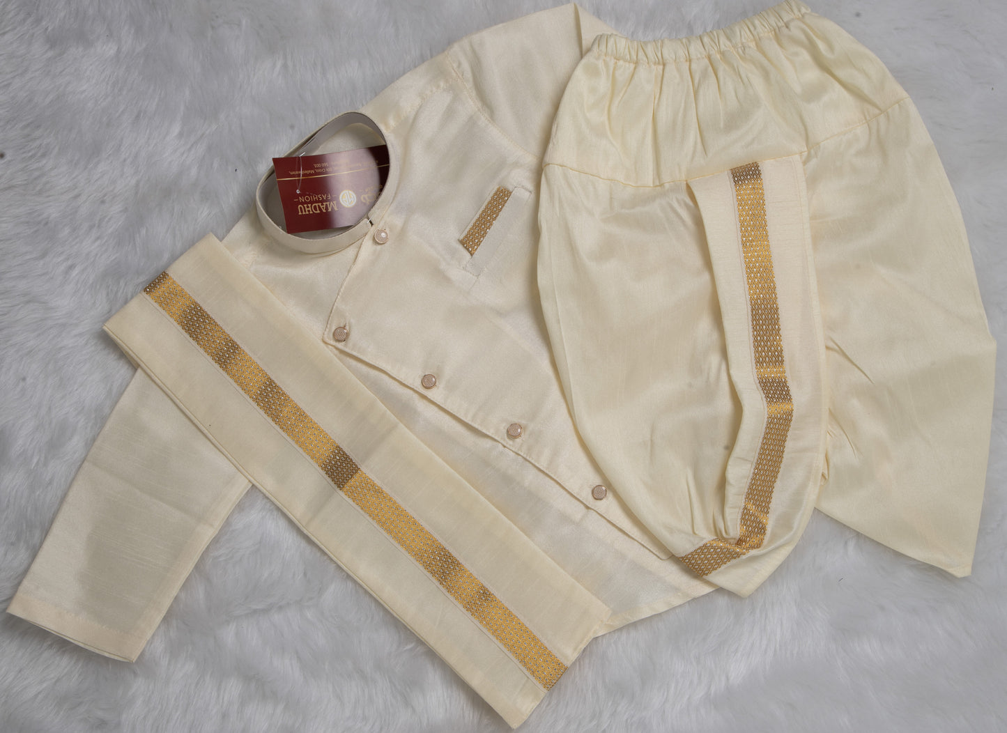 Dhoti sets - cream
