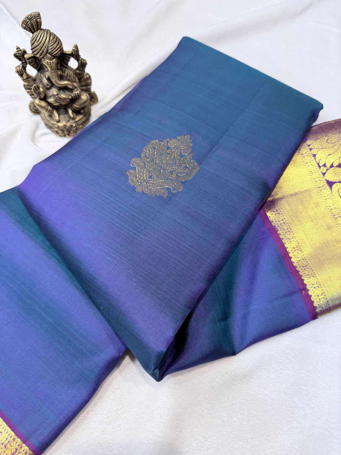 Pure Handloom Kanjivaram-Onion Purple