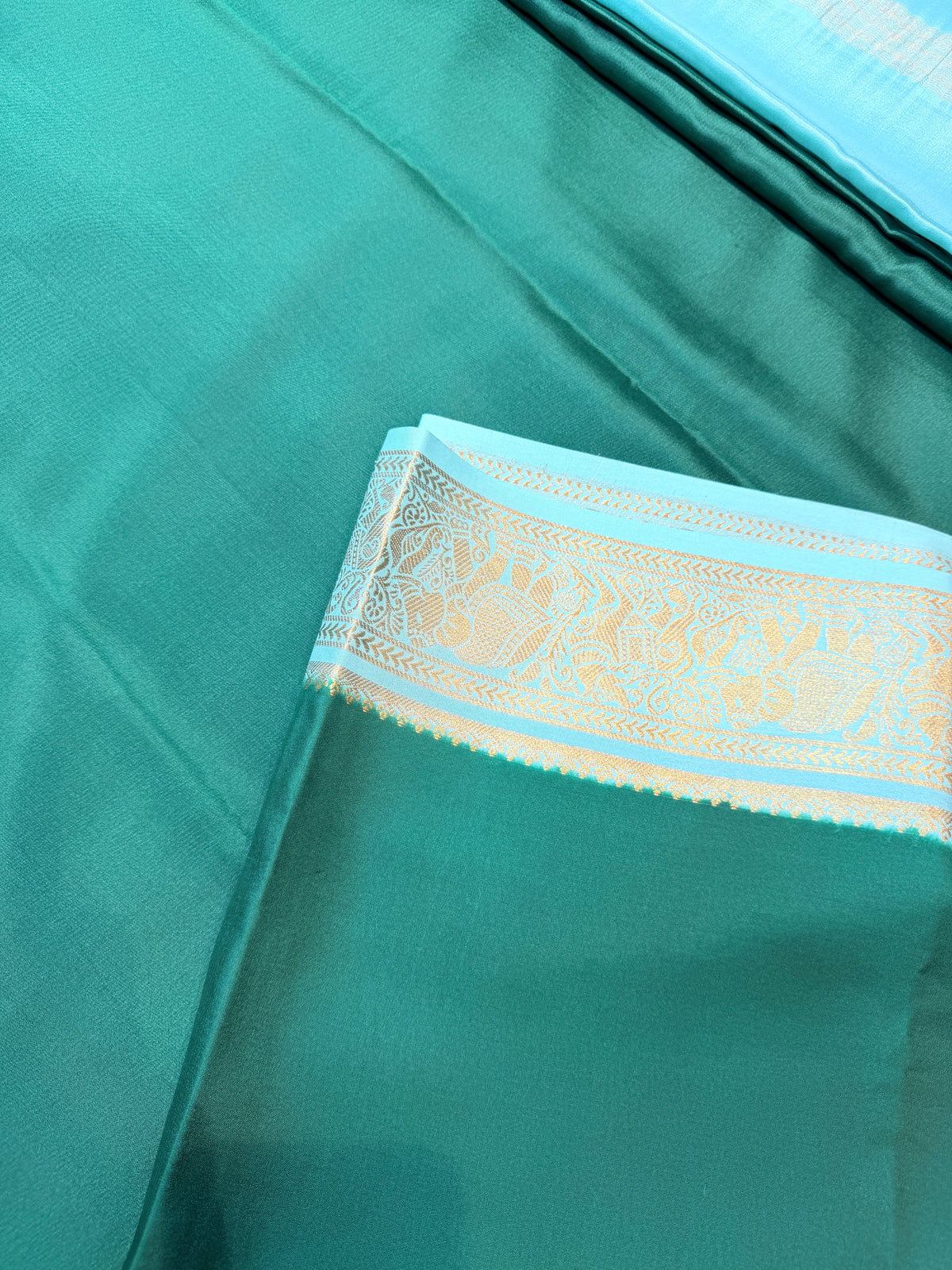 Pure Mysore Crepe Silk- Green