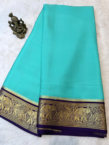 Pure Mysore Crepe Silk- Rama Green
