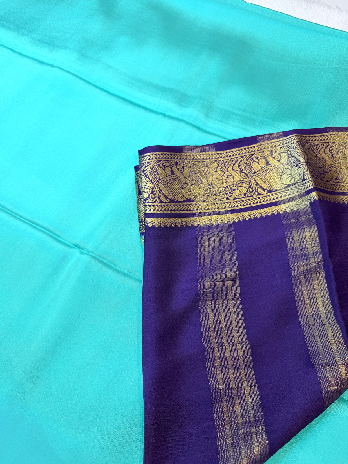 Pure Mysore Crepe Silk- Rama Green