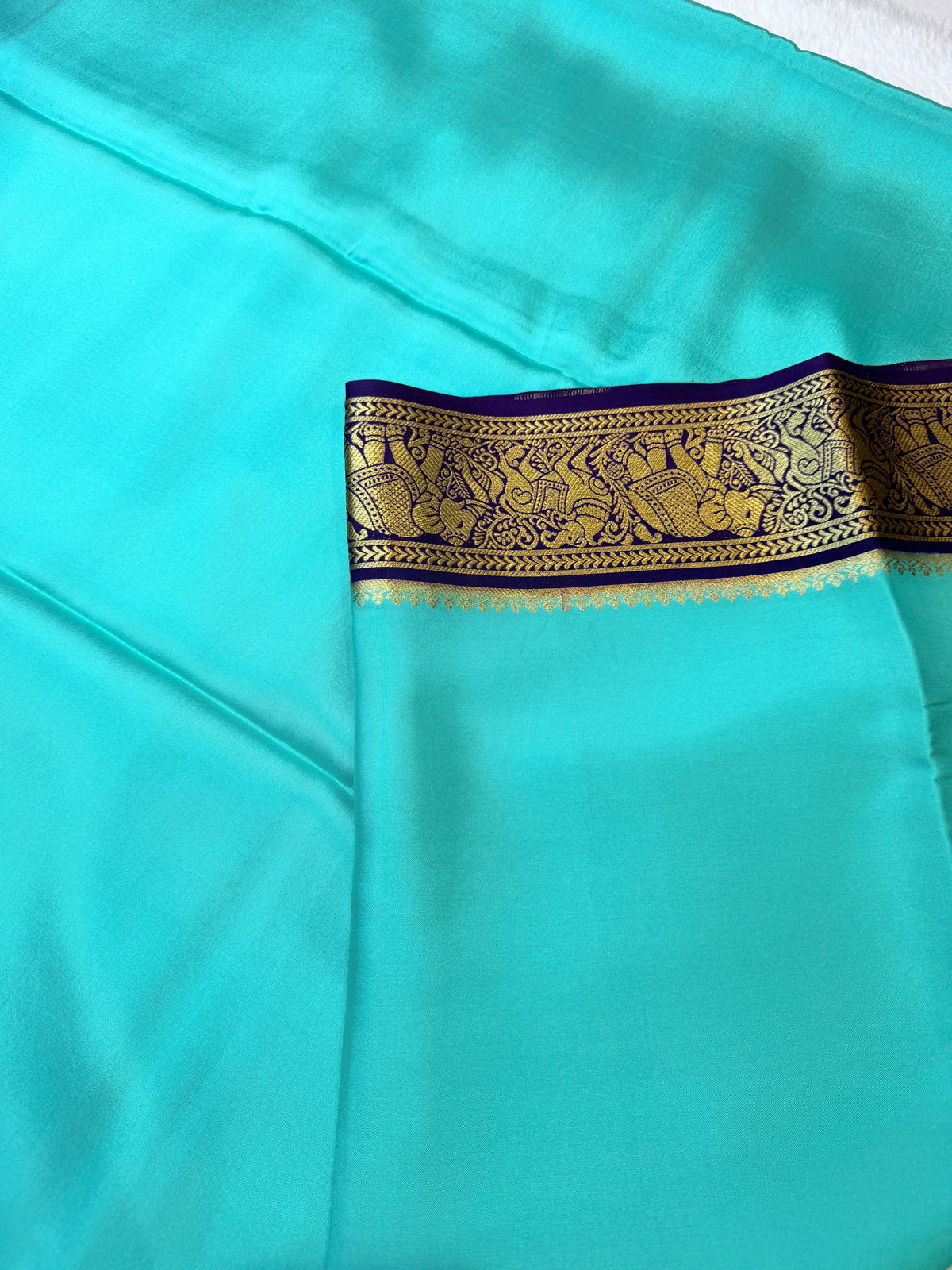 Pure Mysore Crepe Silk- Rama Green