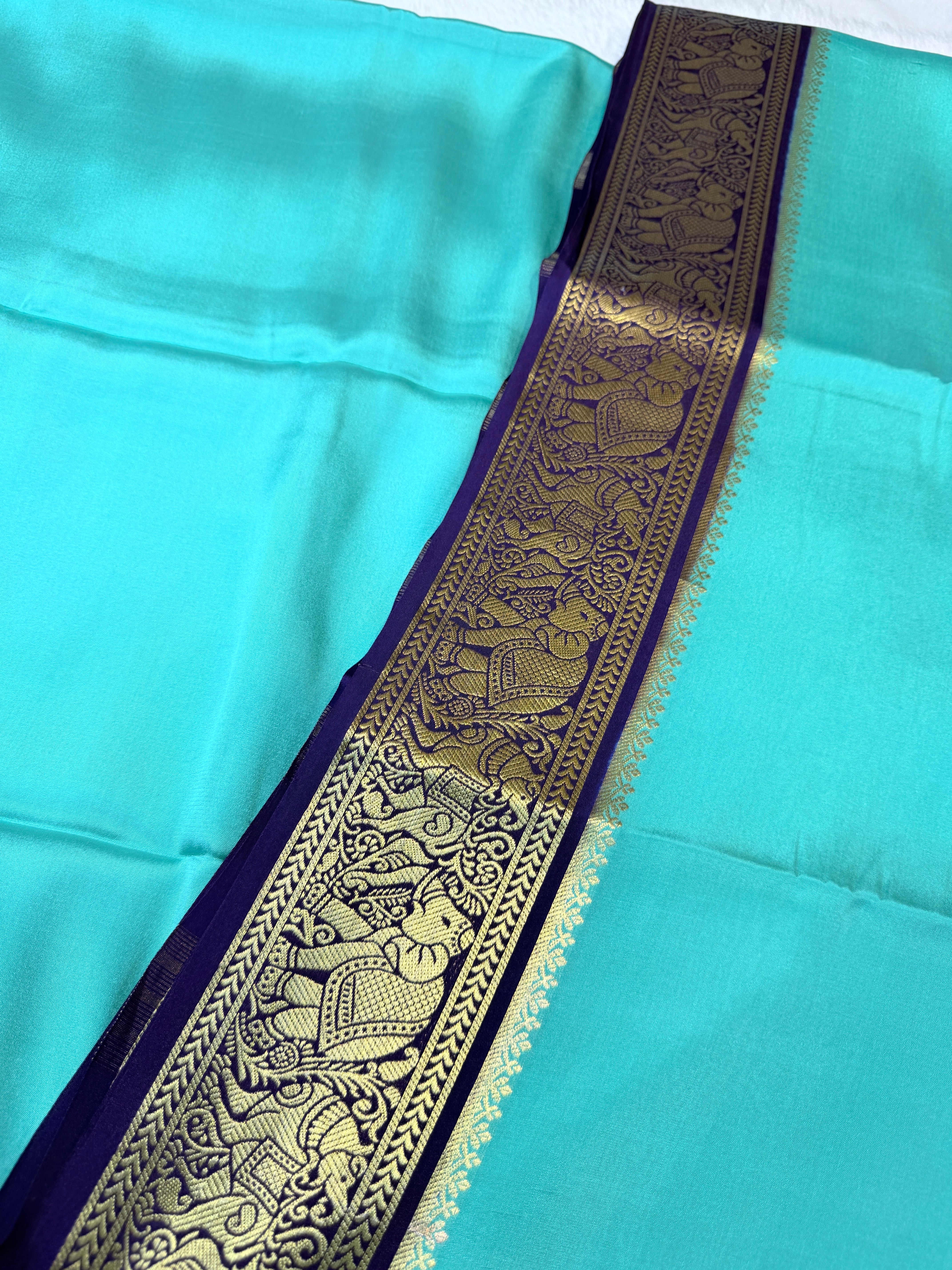 Pure Mysore Crepe Silk- Rama Green