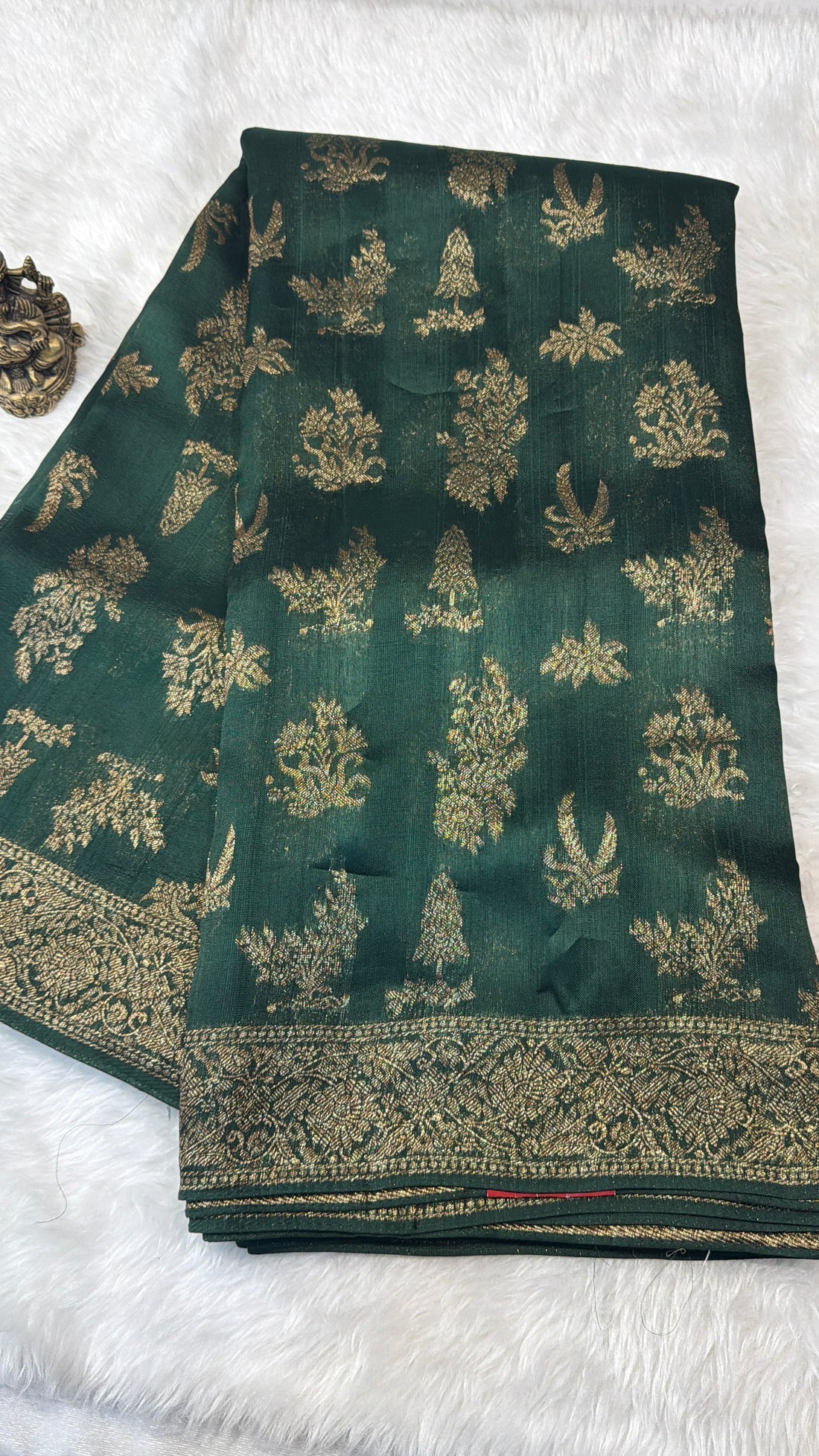 Banaras Raw Silk- Green