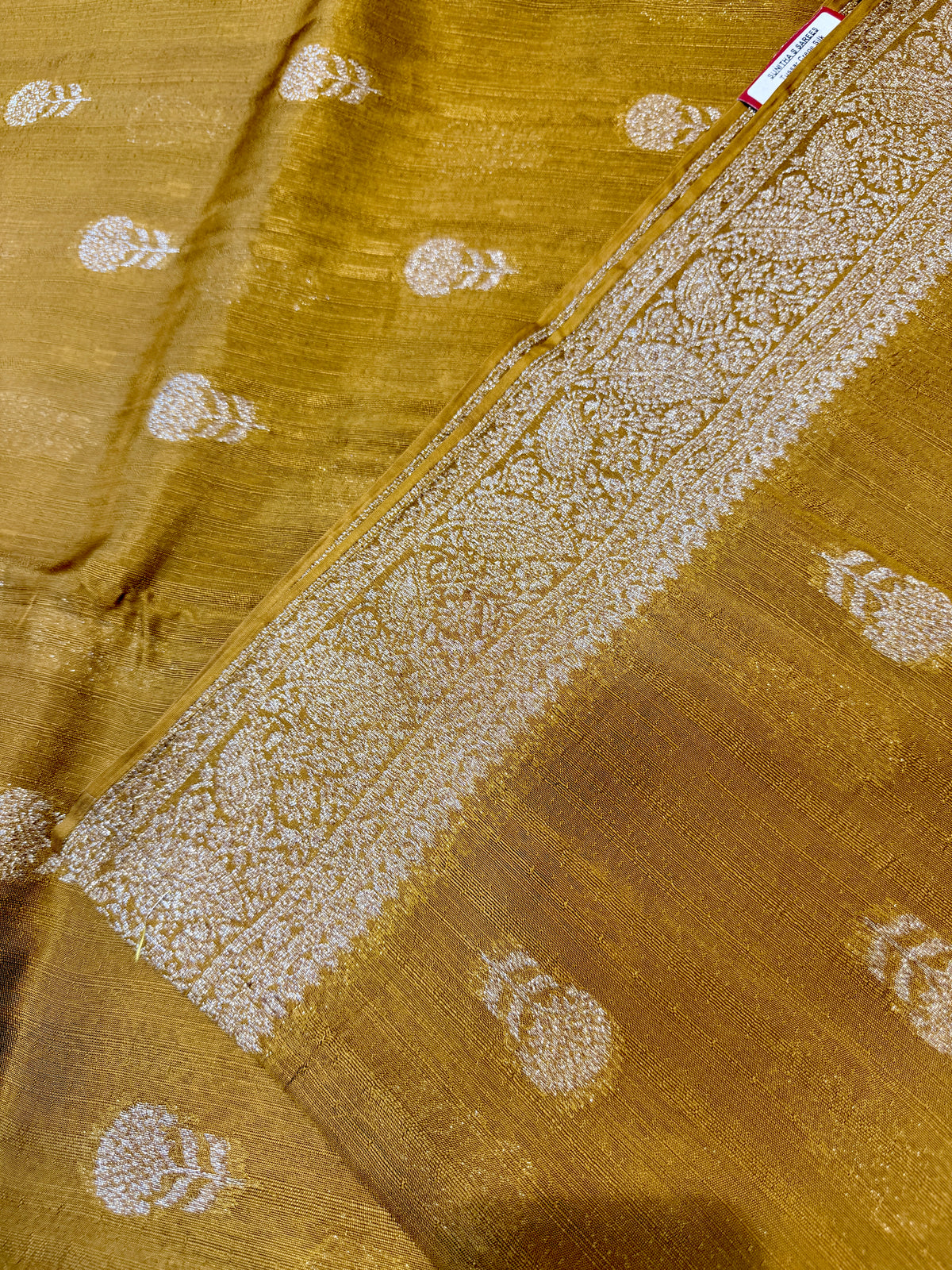 Banaras Raw Silk- Dusty Mustard