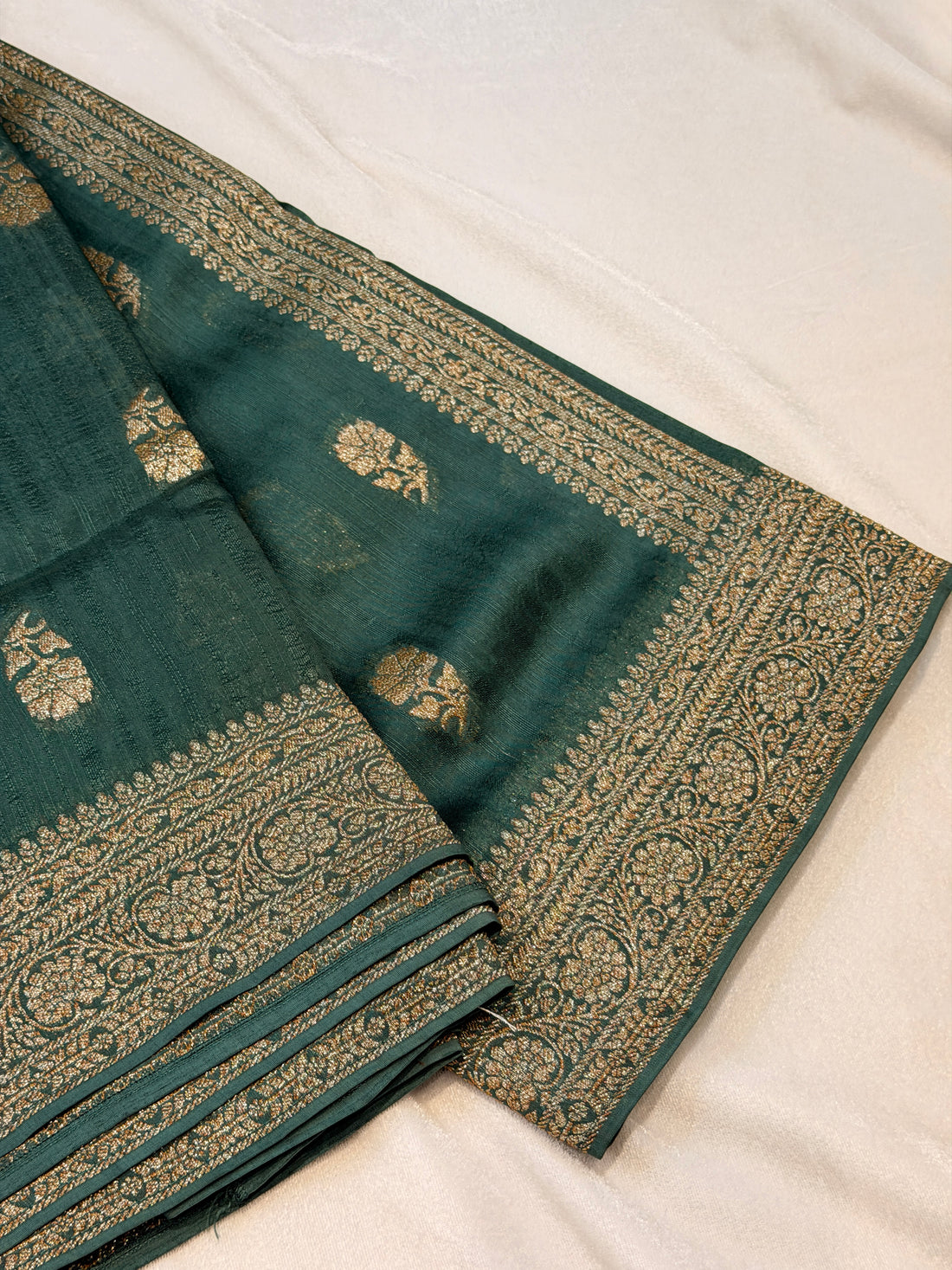 Banaras Raw Silk- Green