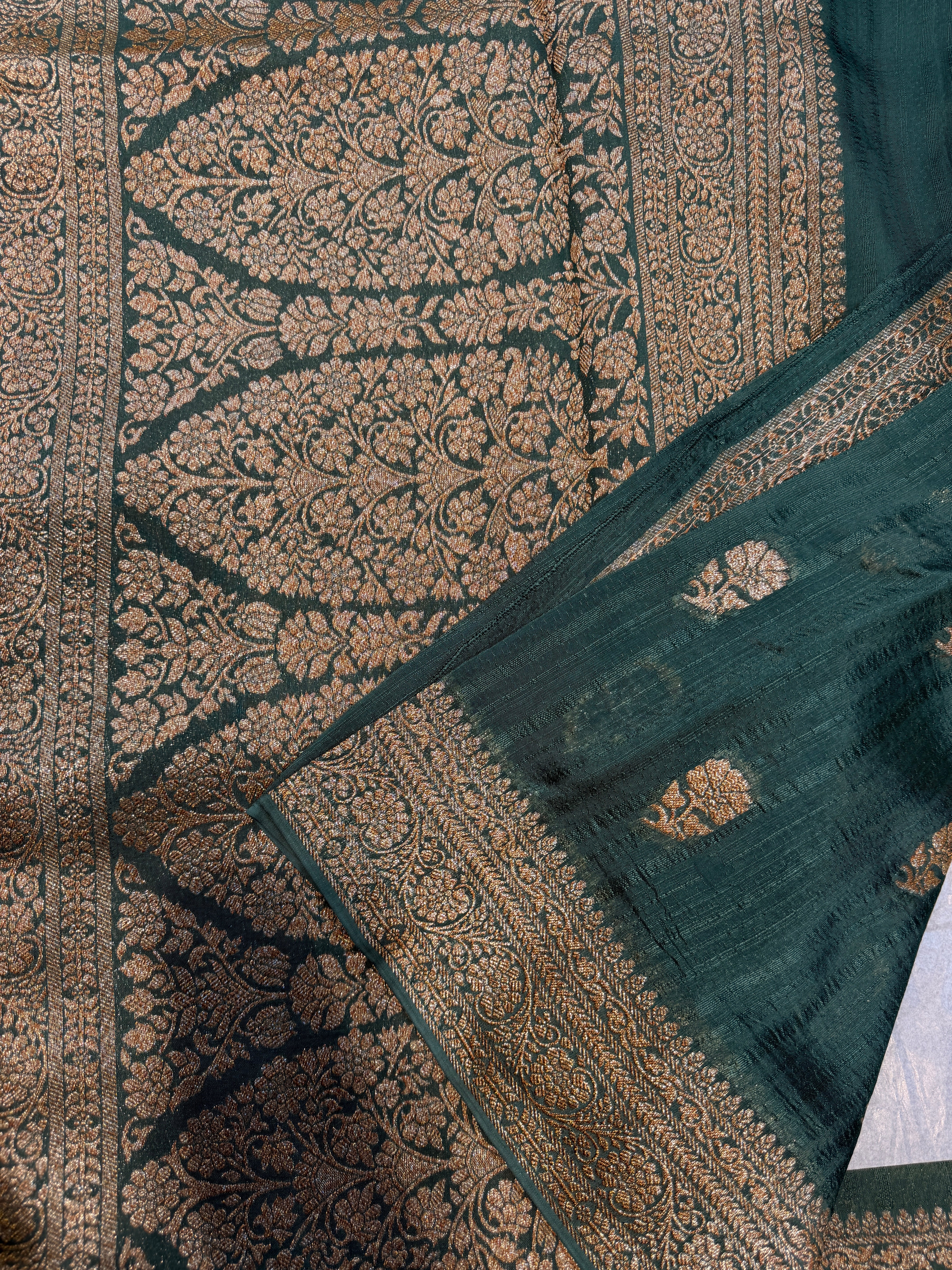 Banaras Raw Silk- Green