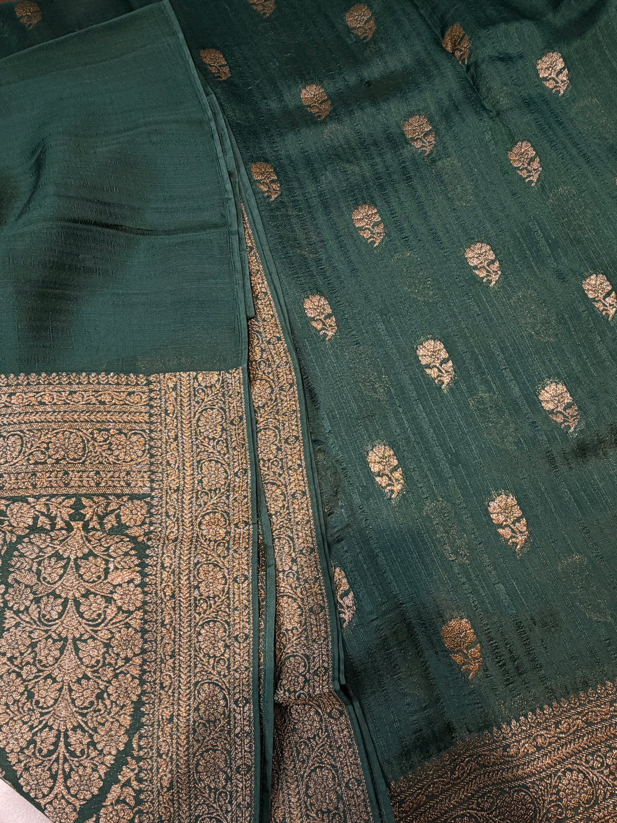 Banaras Raw Silk- Green
