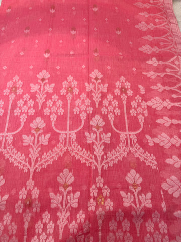 Pure Bengal Cotton- Pink