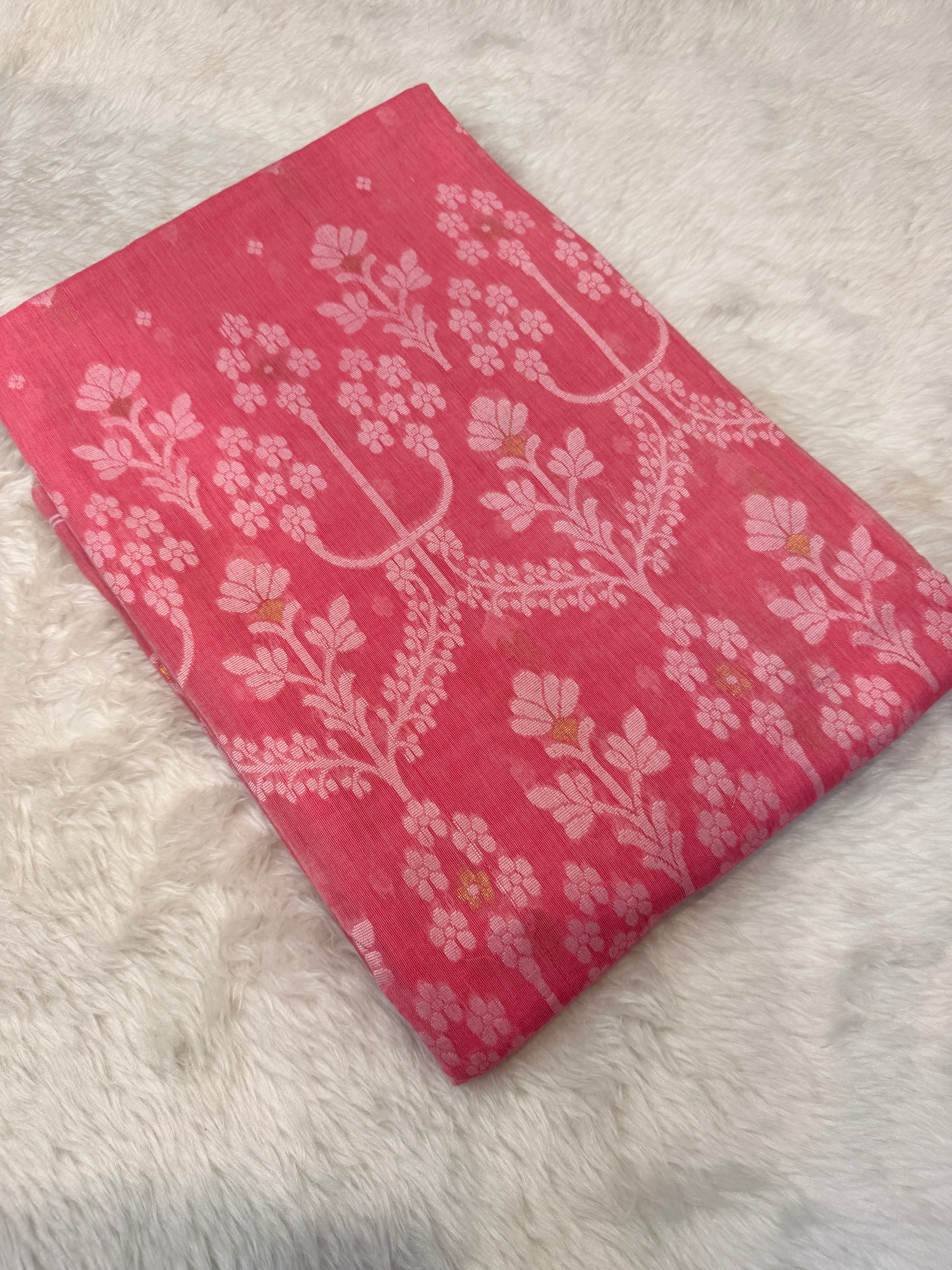 Pure Bengal Cotton- Pink