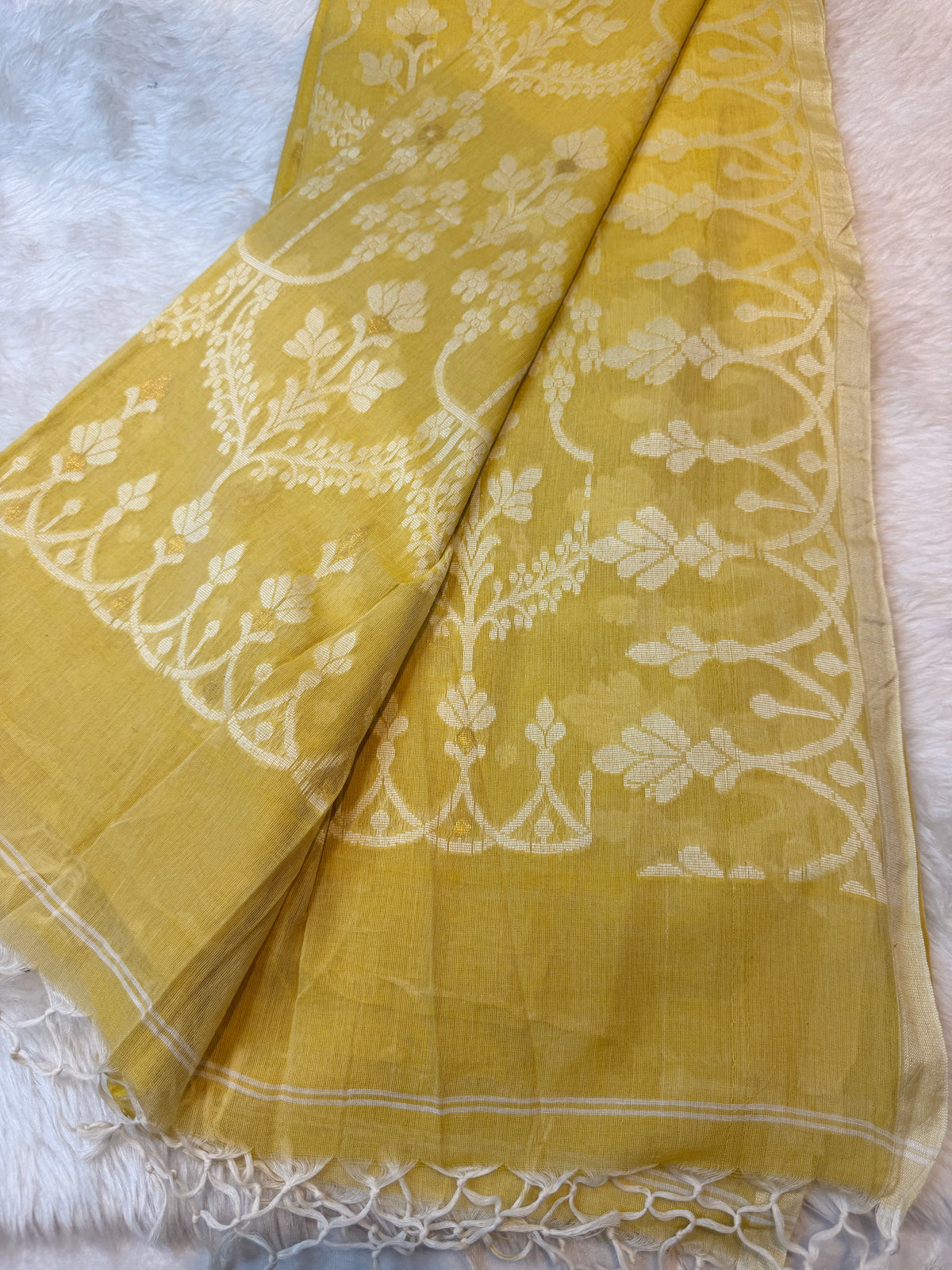 Pure Bengal Cotton- Yellow