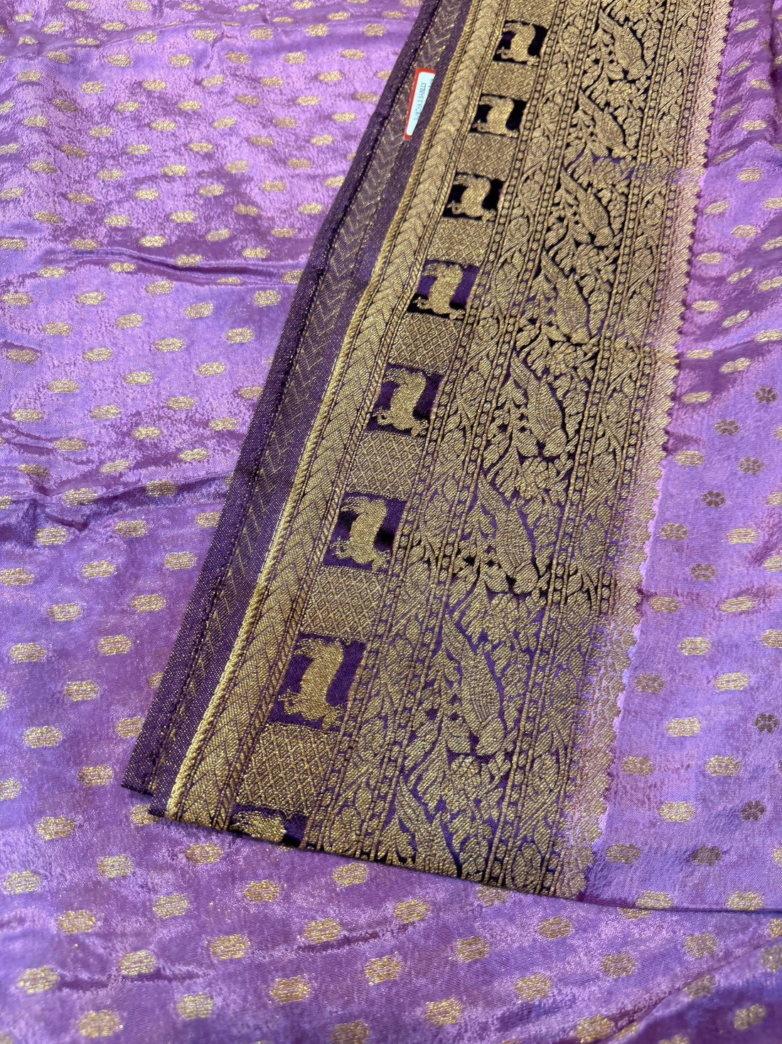 Banaras Crepe Silk- Light Purple