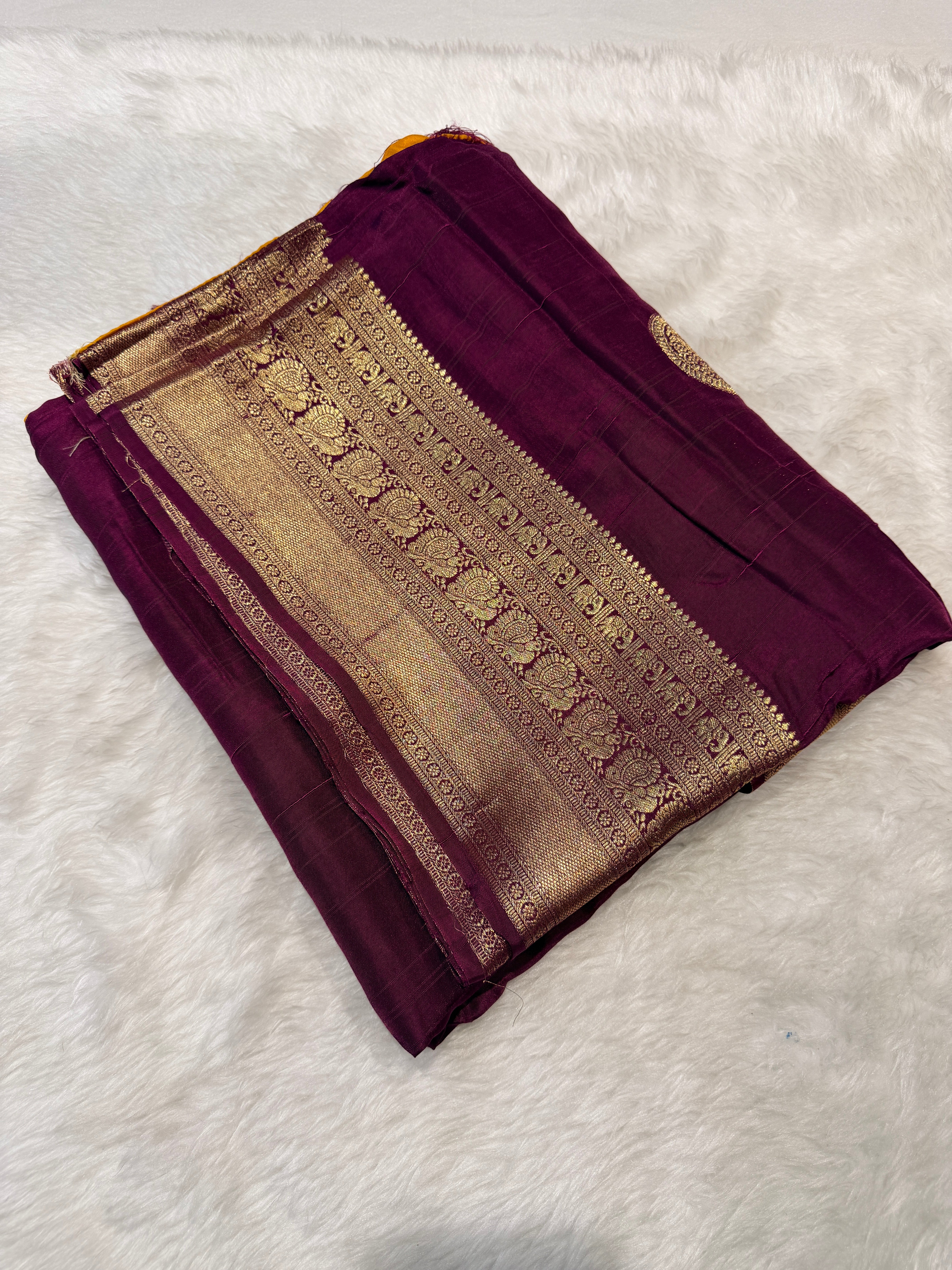 Russian Saree -Wine