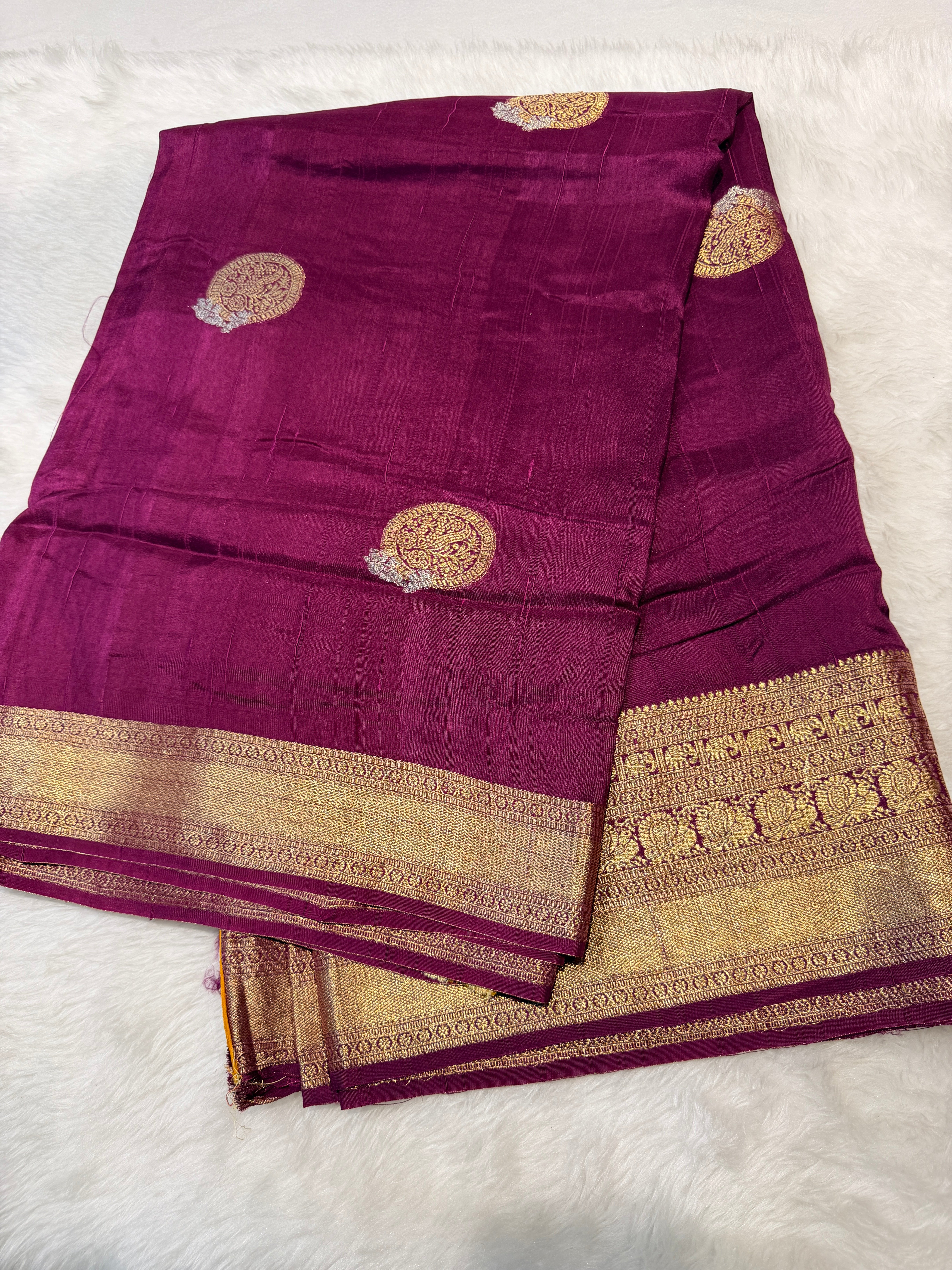 Russian Saree -Wine