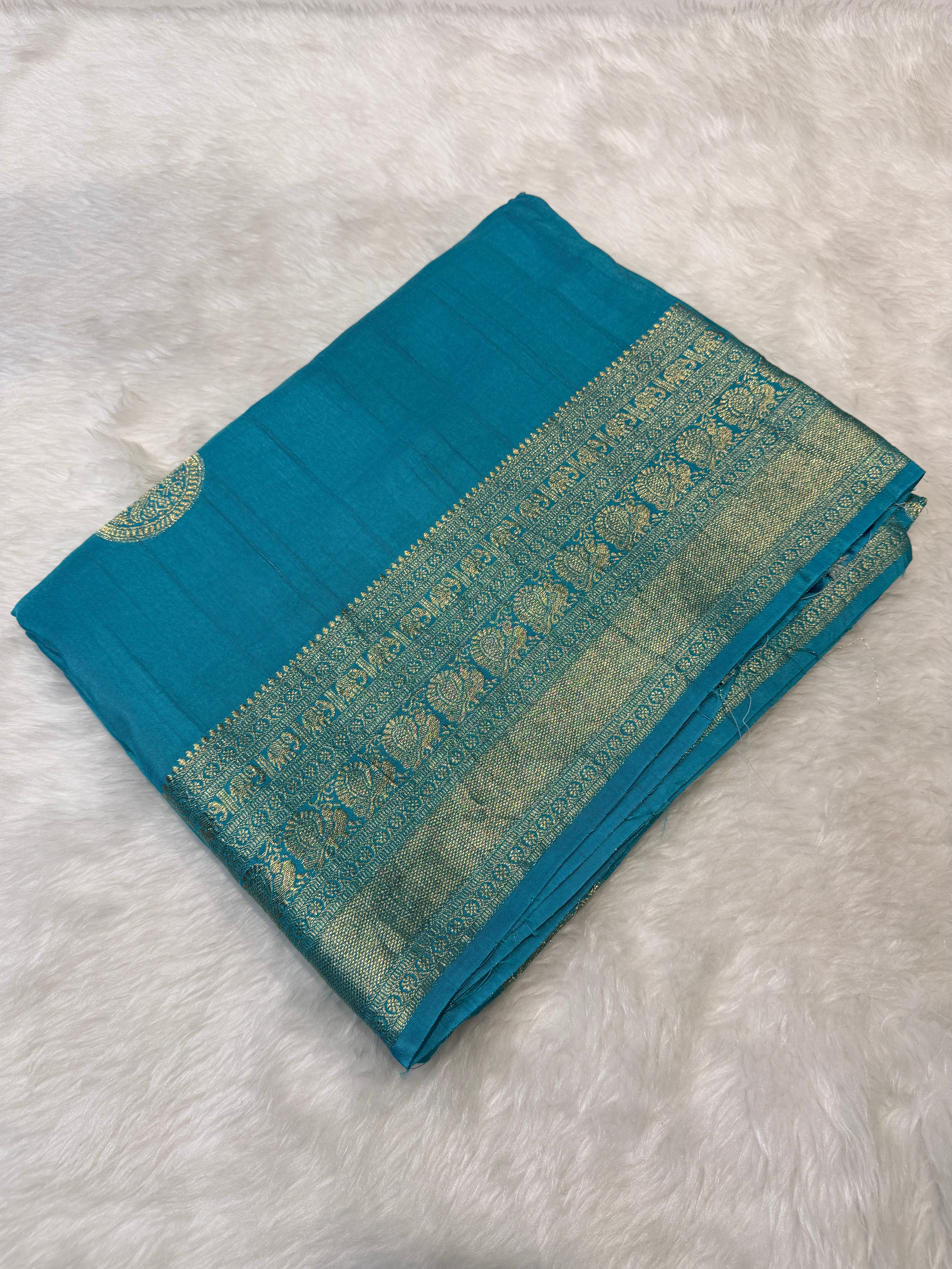 Russian Saree -Sky Blue