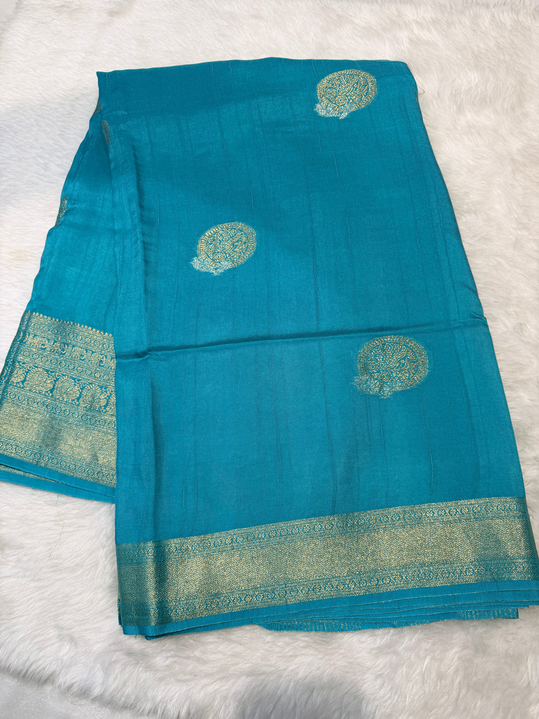 Russian Saree -Sky Blue