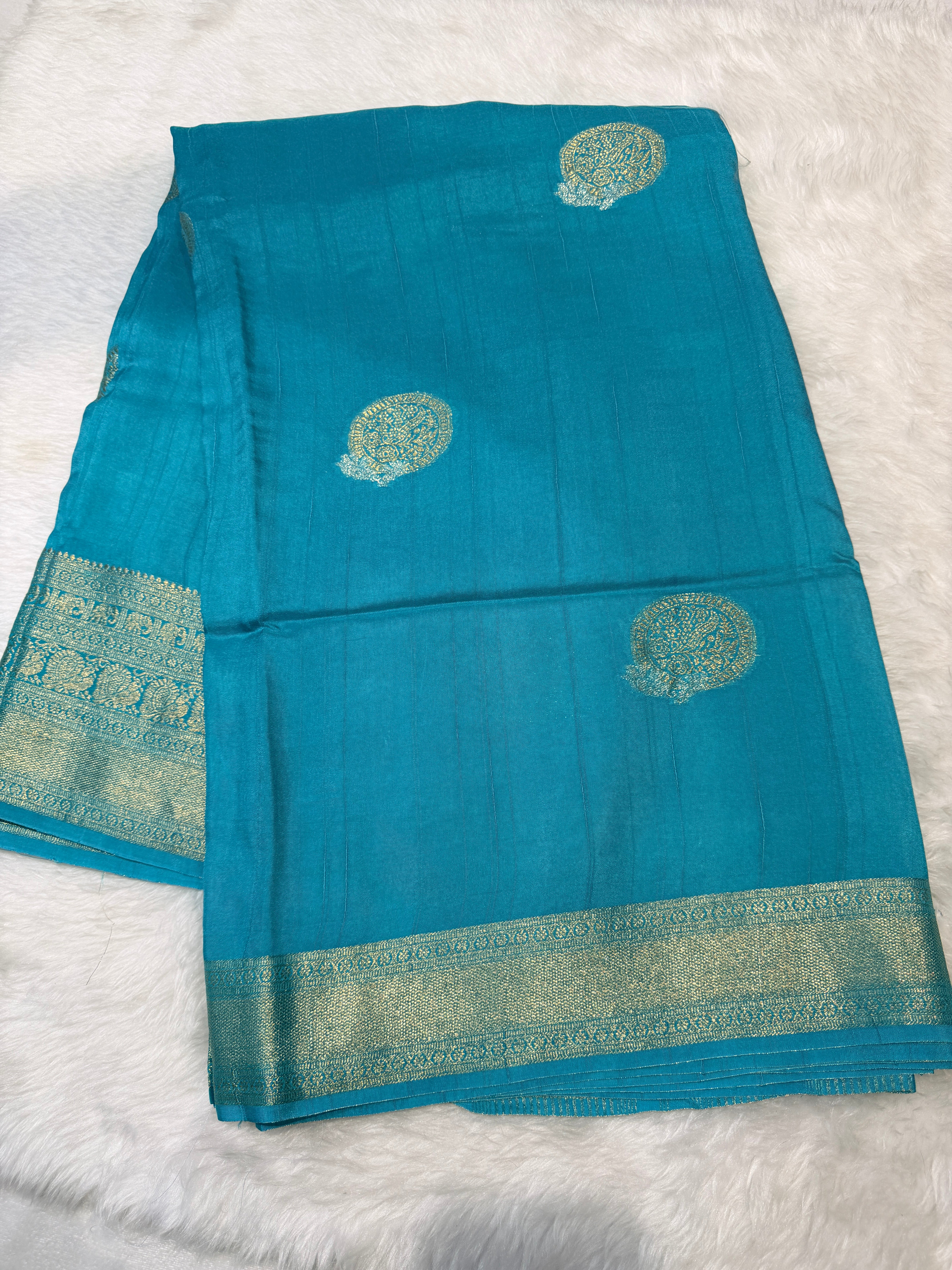 Russian Saree -Sky Blue