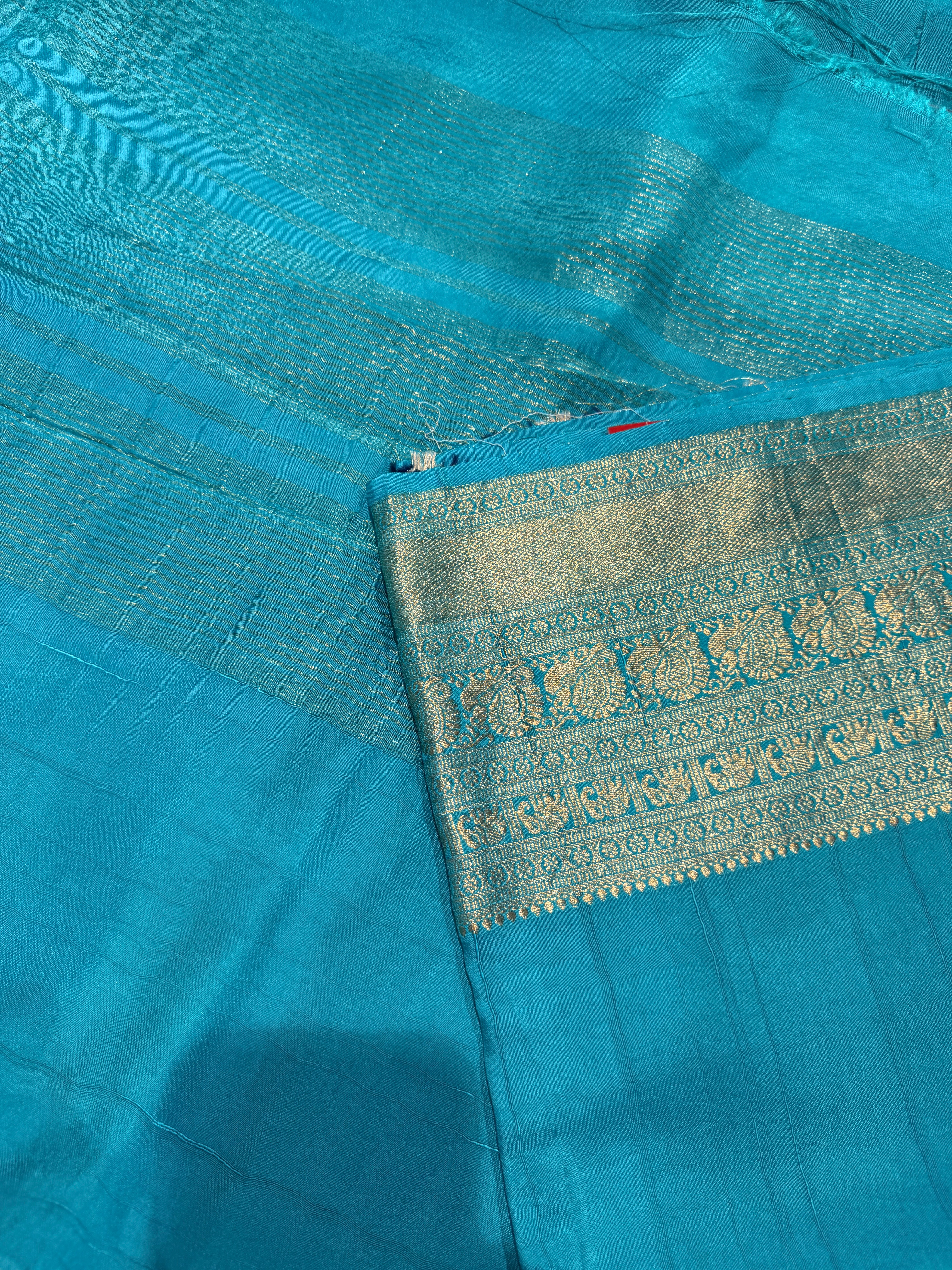 Russian Saree -Sky Blue