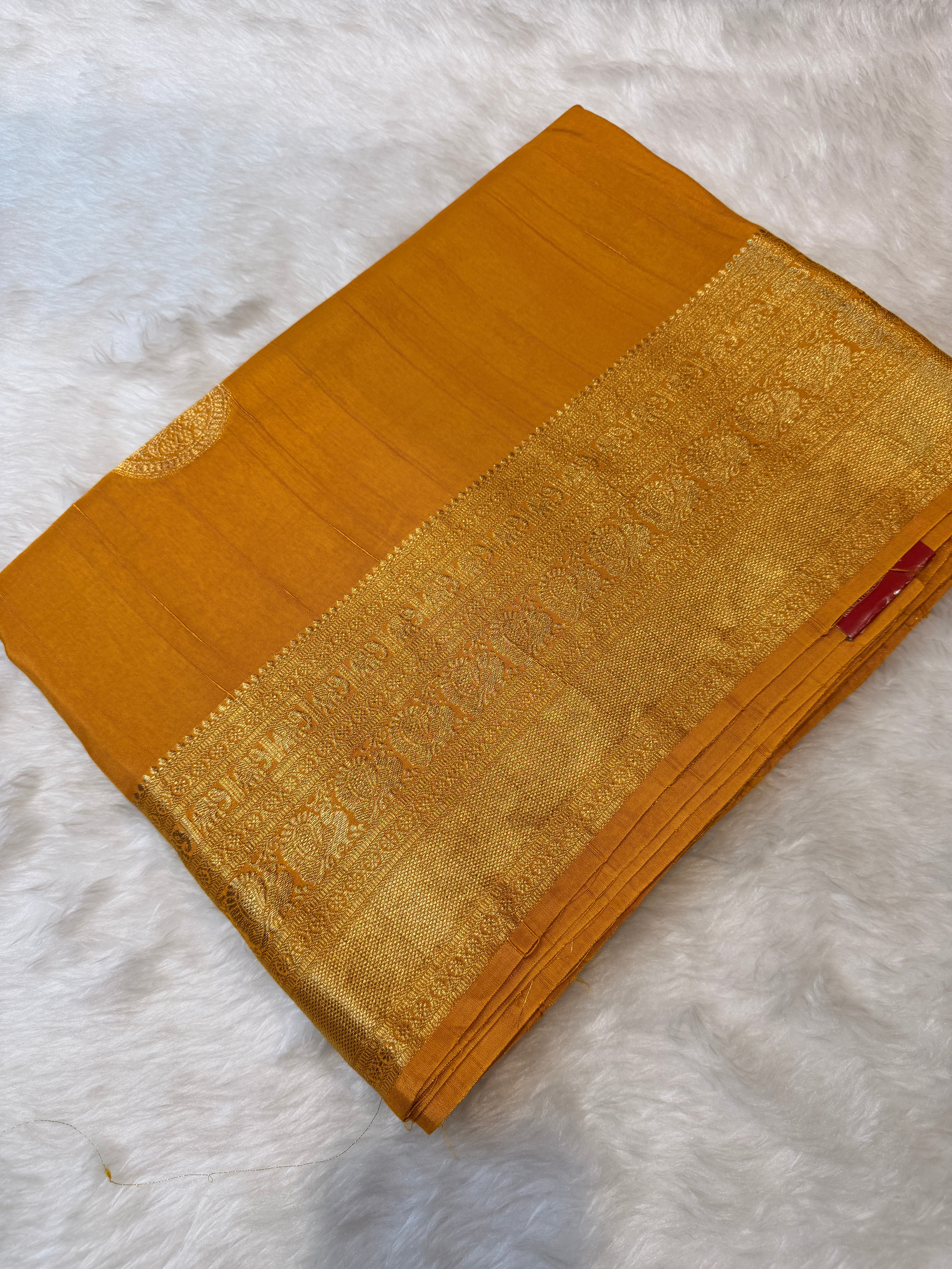 Russian Saree -Mustard