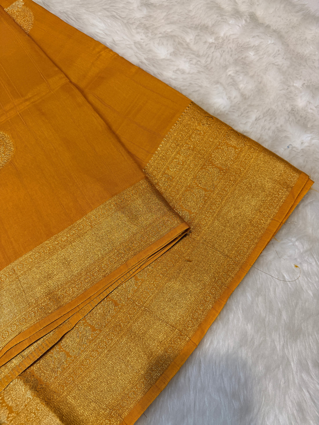 Russian Saree -Mustard