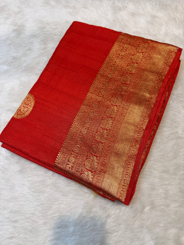 Russian Saree -Orange