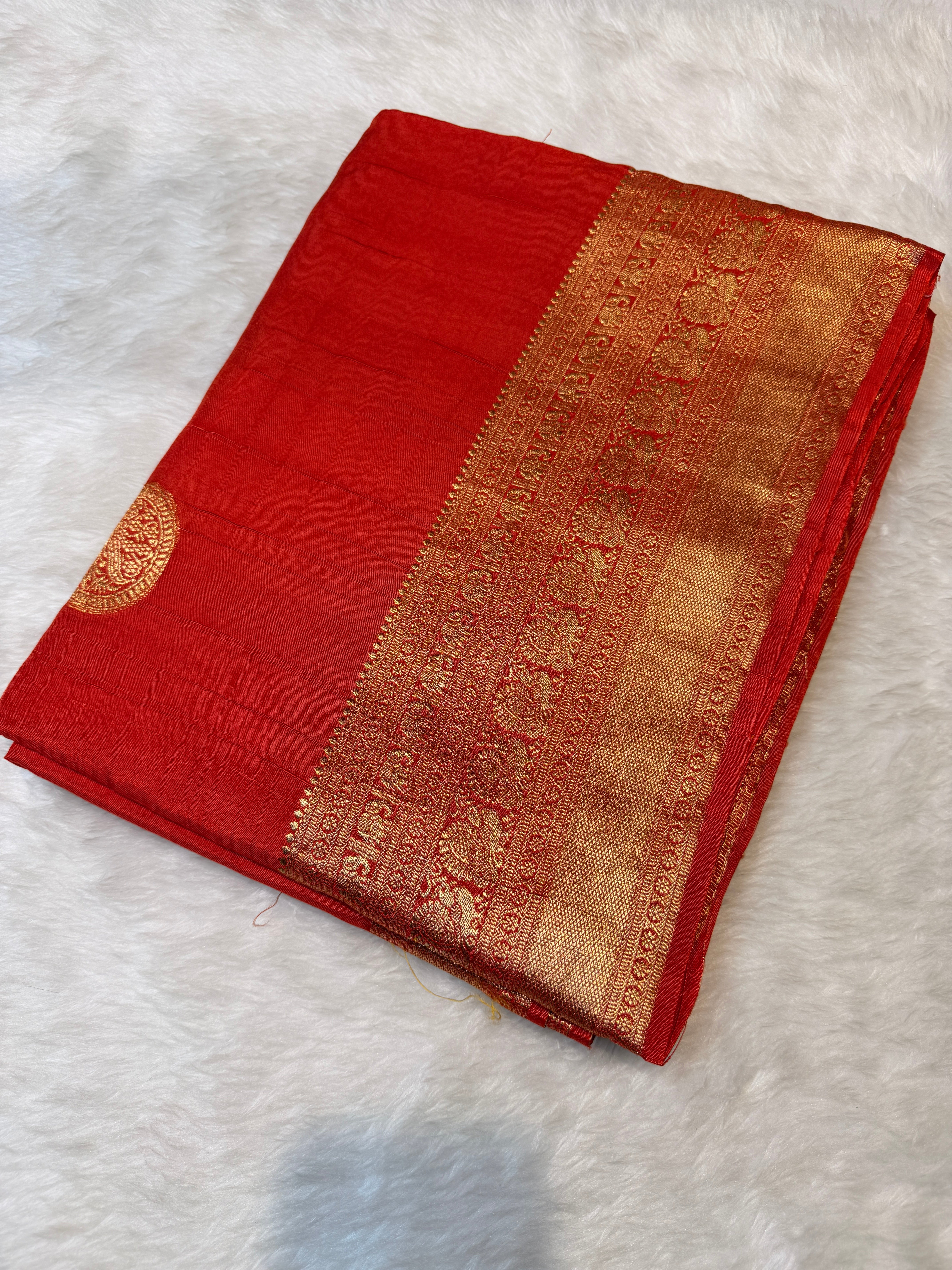 Russian Saree -Orange