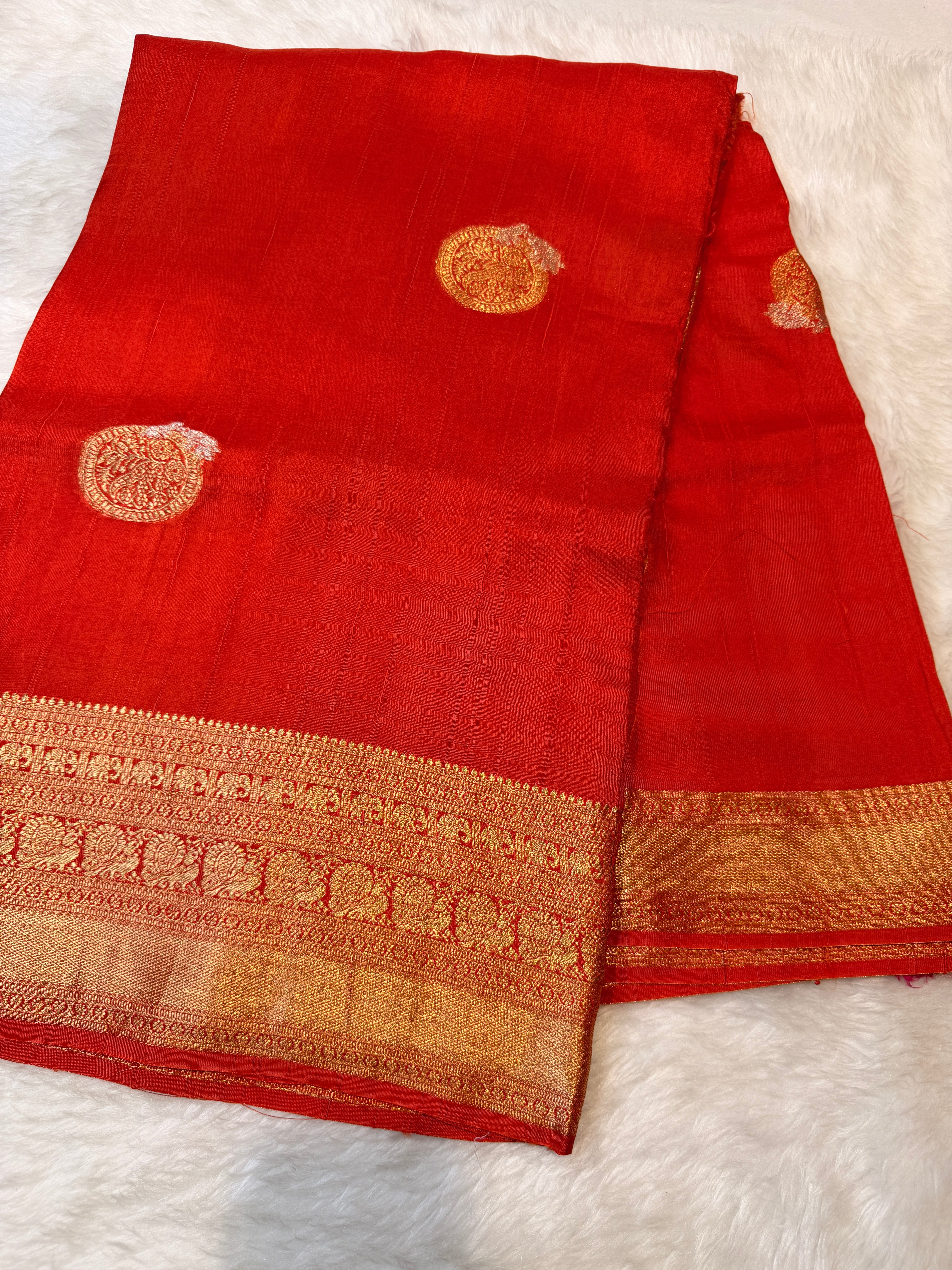 Russian Saree -Orange