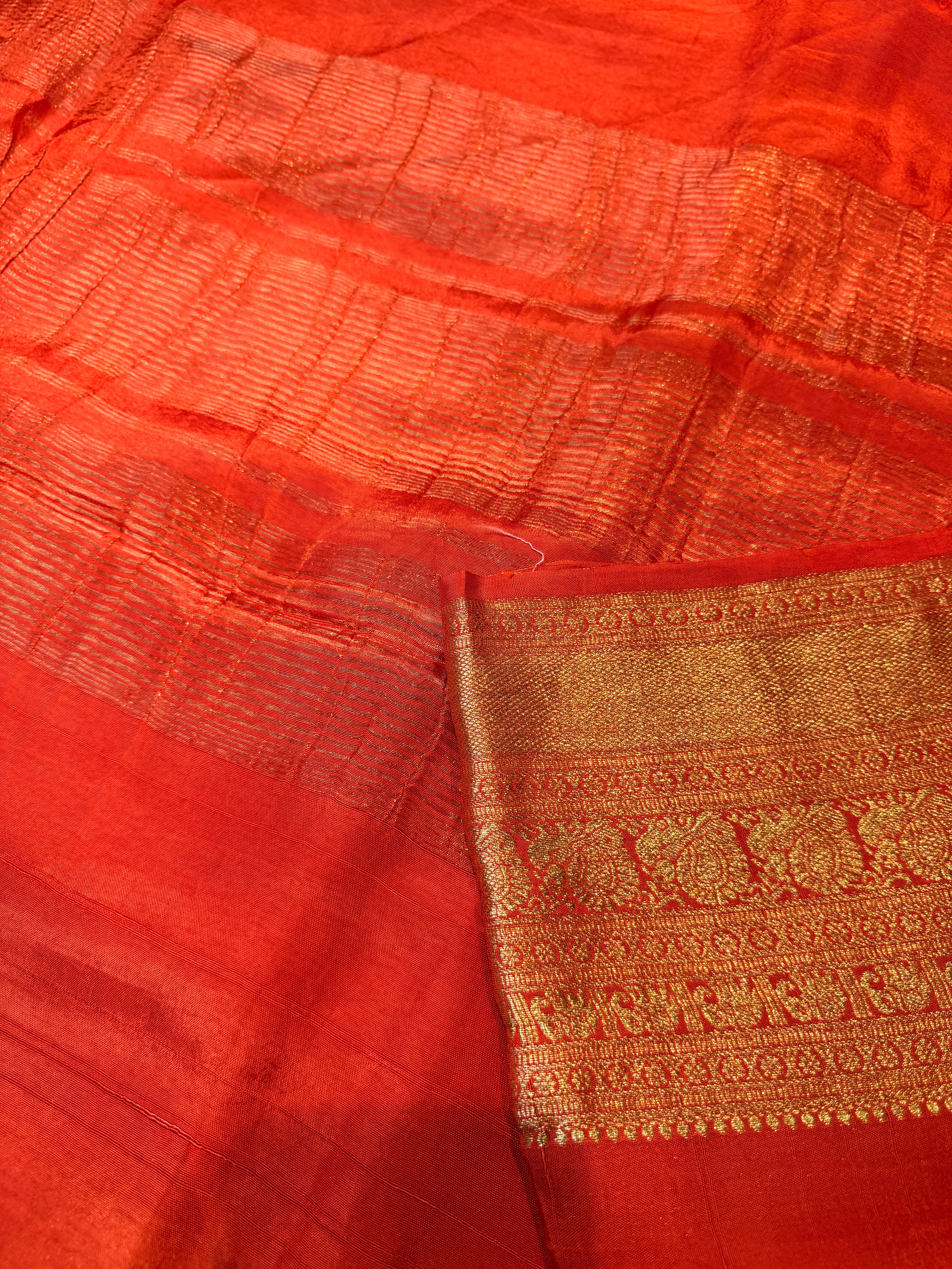 Russian Saree -Orange
