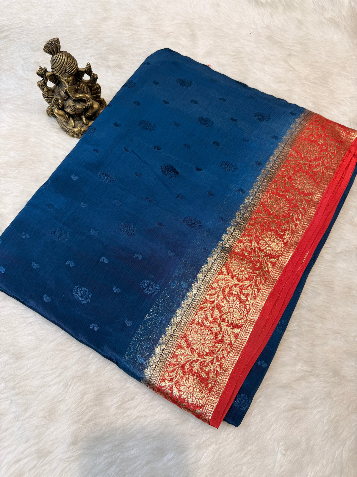 Chinnon Silk - Blue N Red