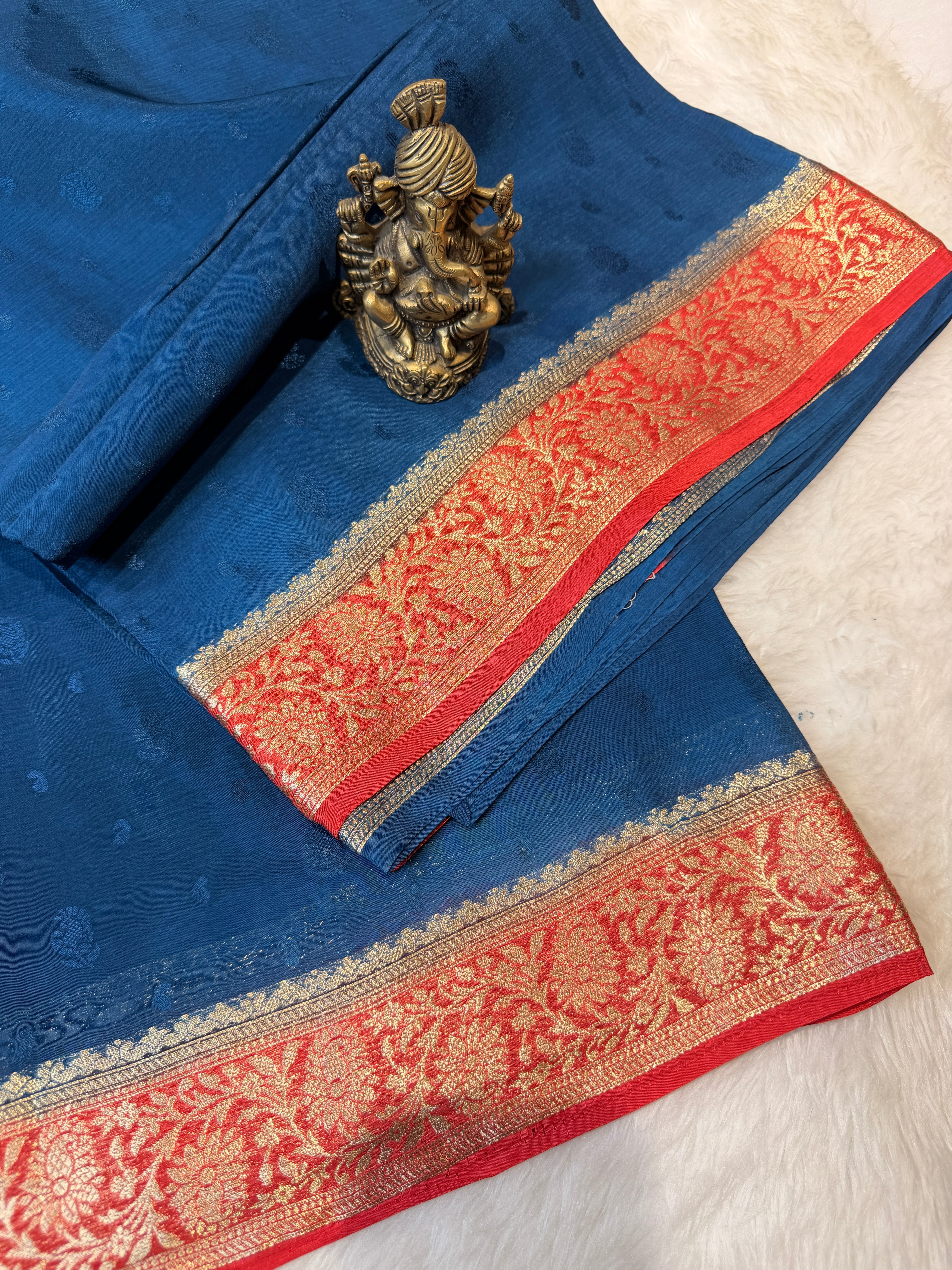 Chinnon Silk - Blue N Red