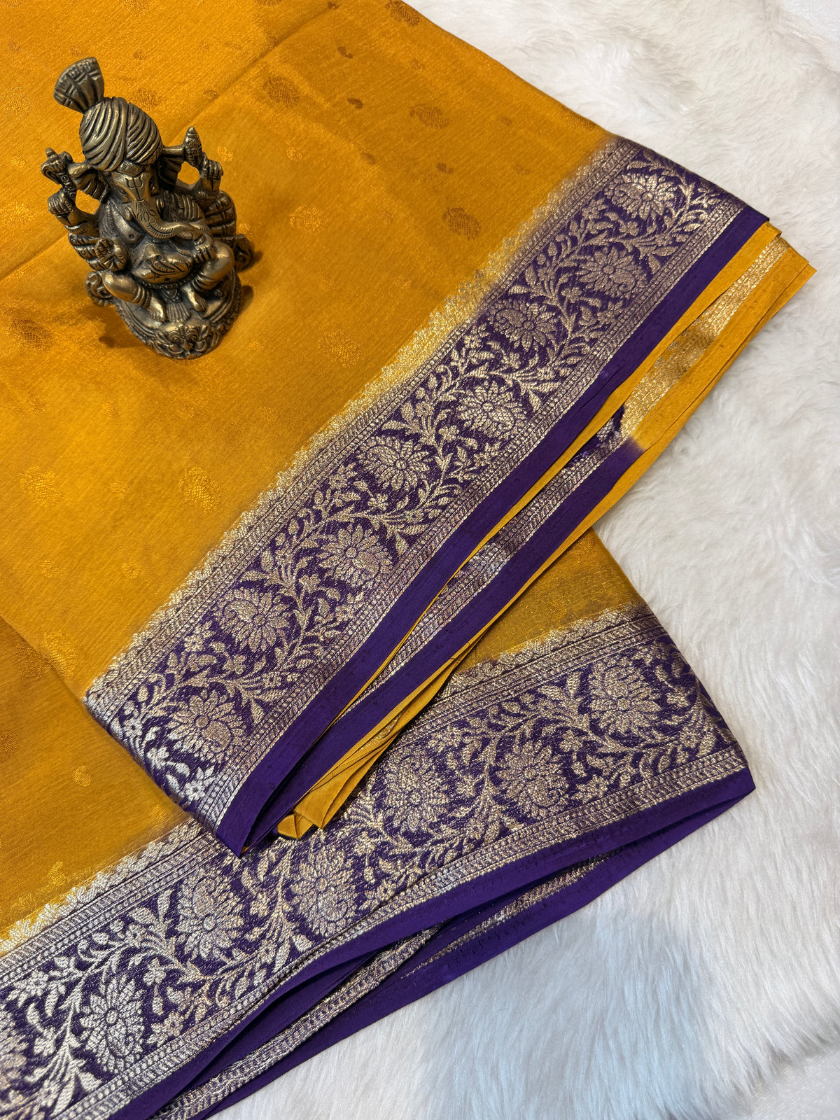 Chinnon Silk - Mustard N Purple