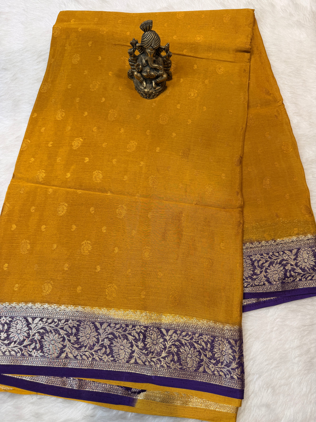 Chinnon Silk - Mustard N Purple
