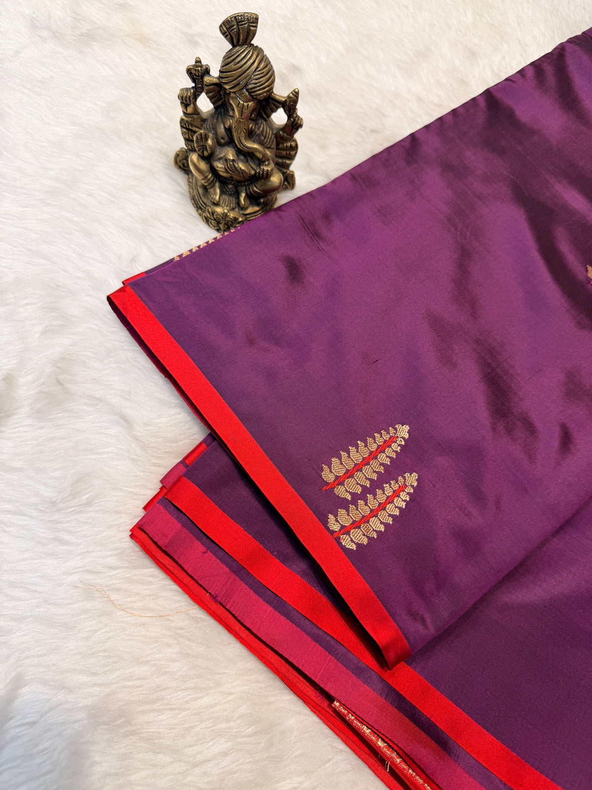 Pure Banarasi Designer Saree- Purple
