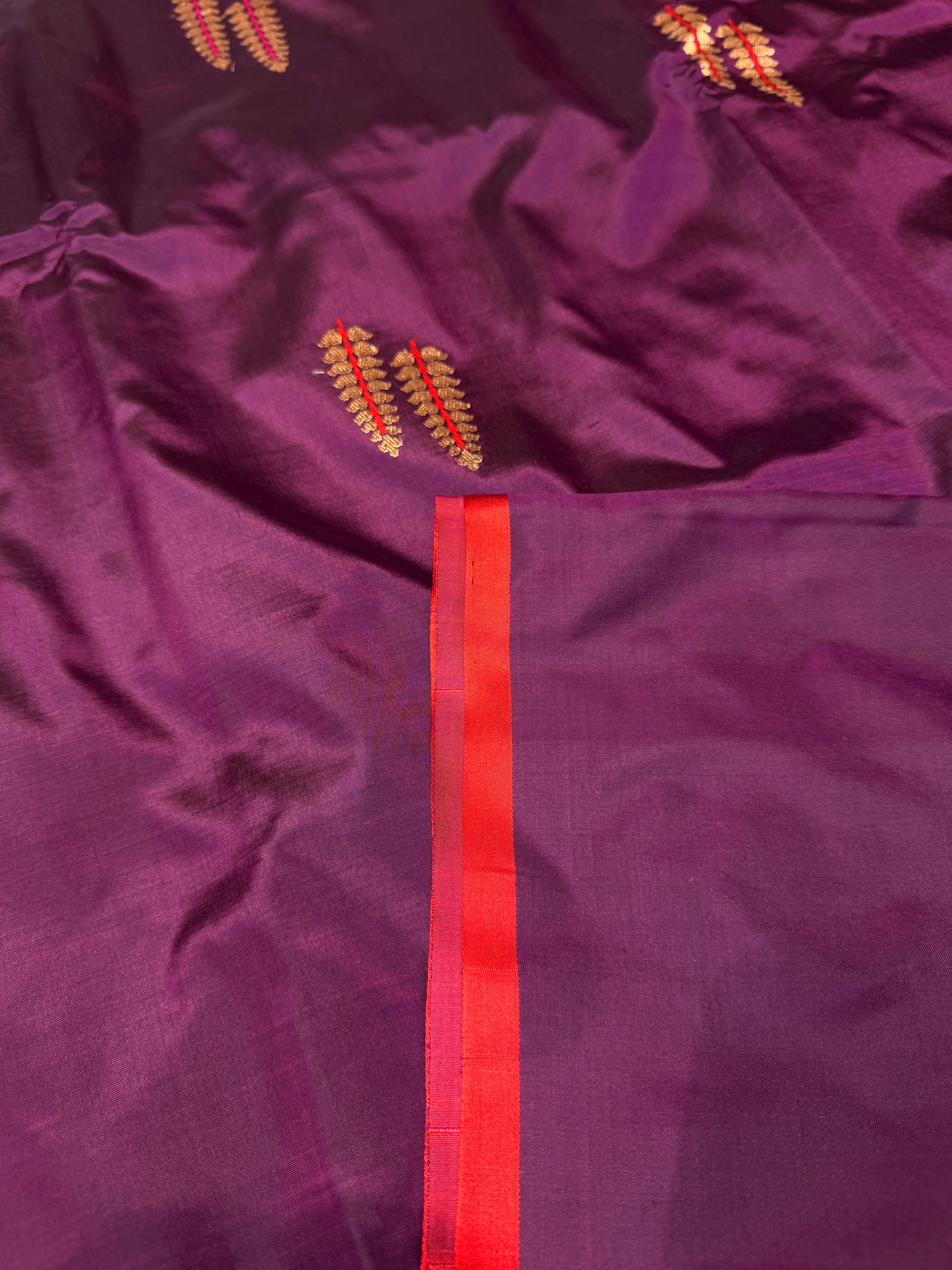 Pure Banarasi Designer Saree- Purple