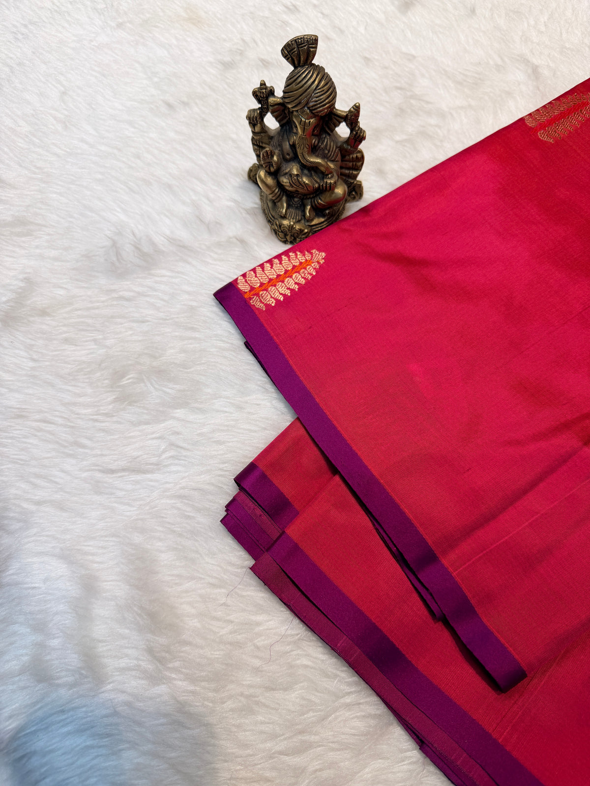 Pure Banarasi Designer Saree- Reddish Pink