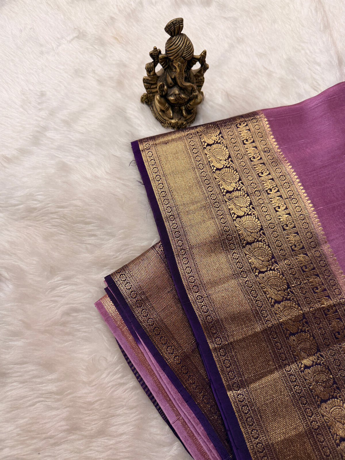 Tusser Contrast- Orchid Mauve N Purple