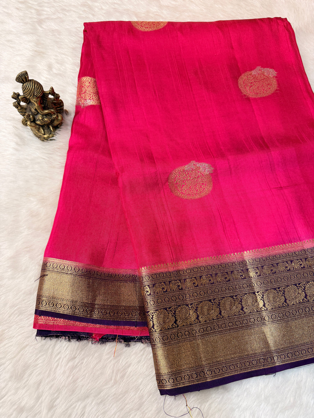 Tusser Contrast- Magenta N Purple