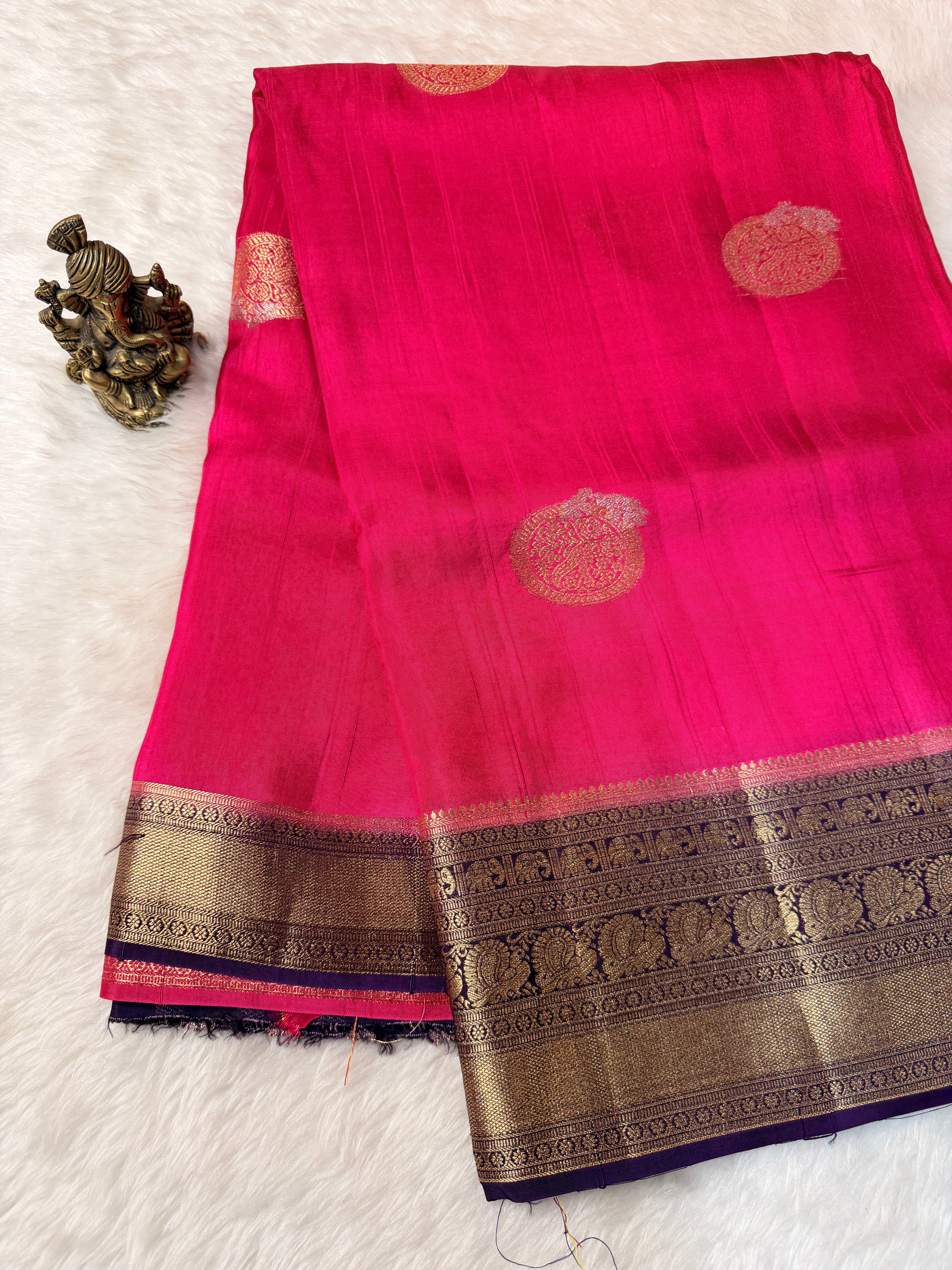 Tusser Contrast- Magenta N Purple