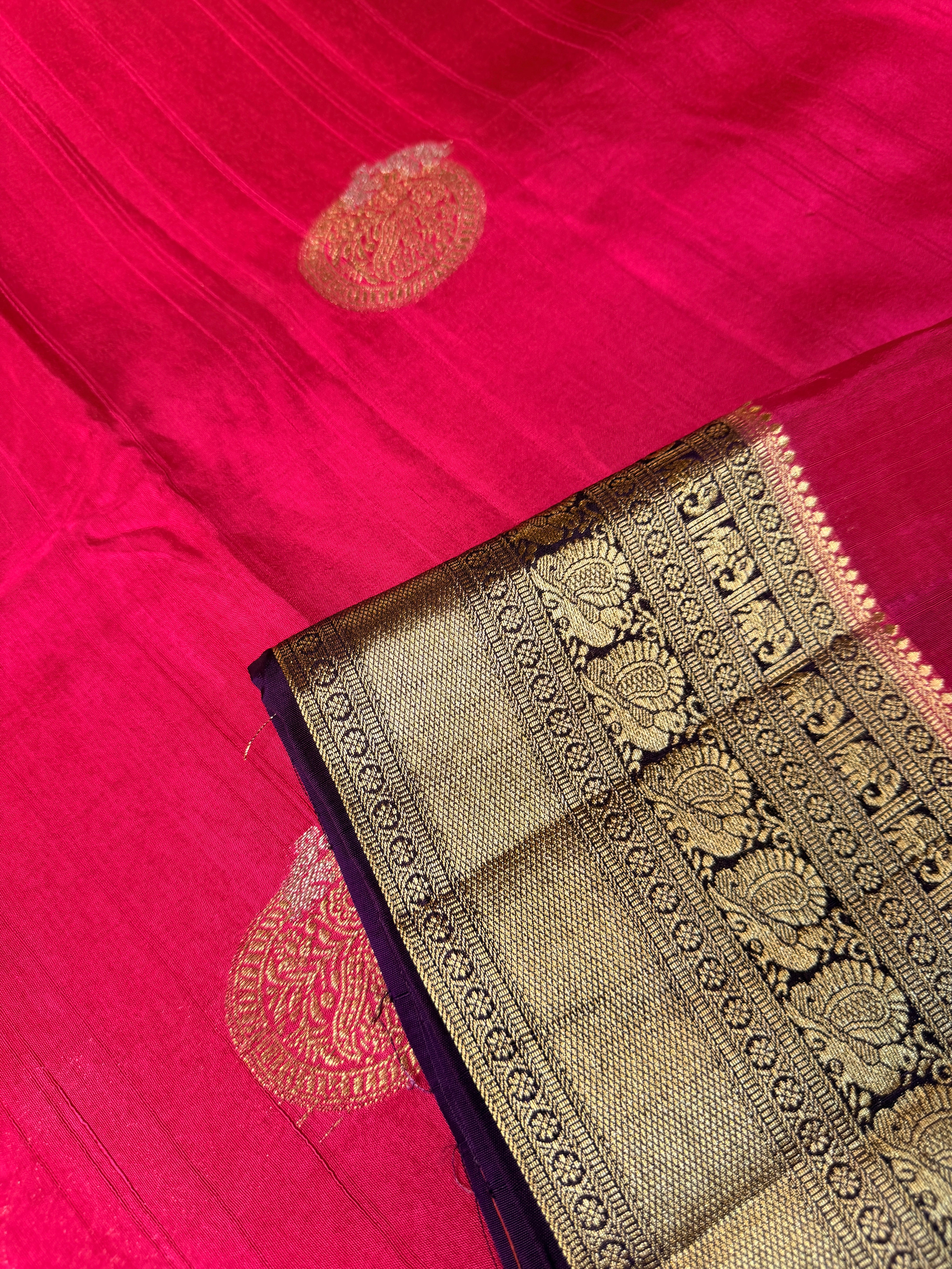 Tusser Contrast- Magenta N Purple