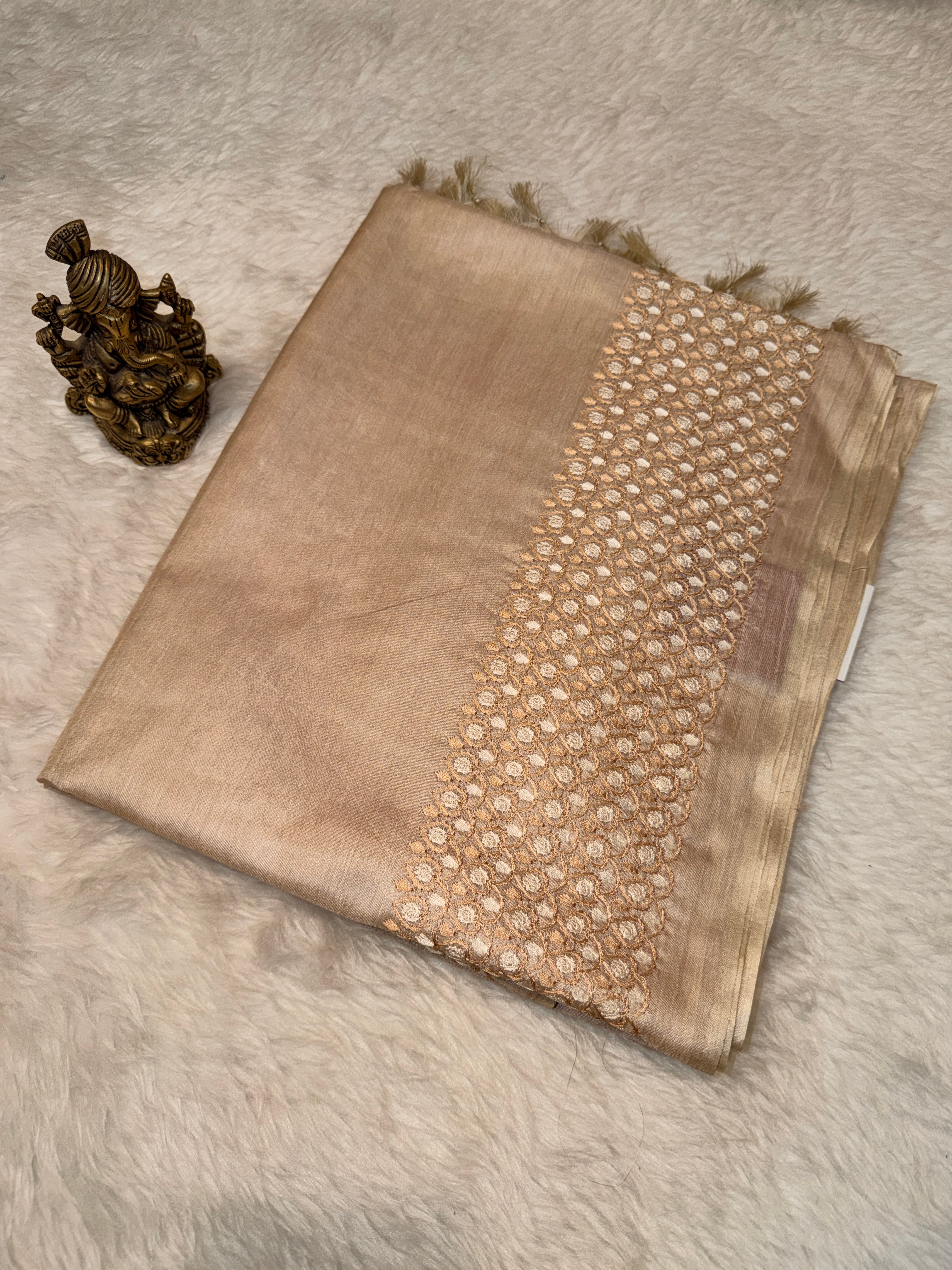 Pure Tussar Silk Cream