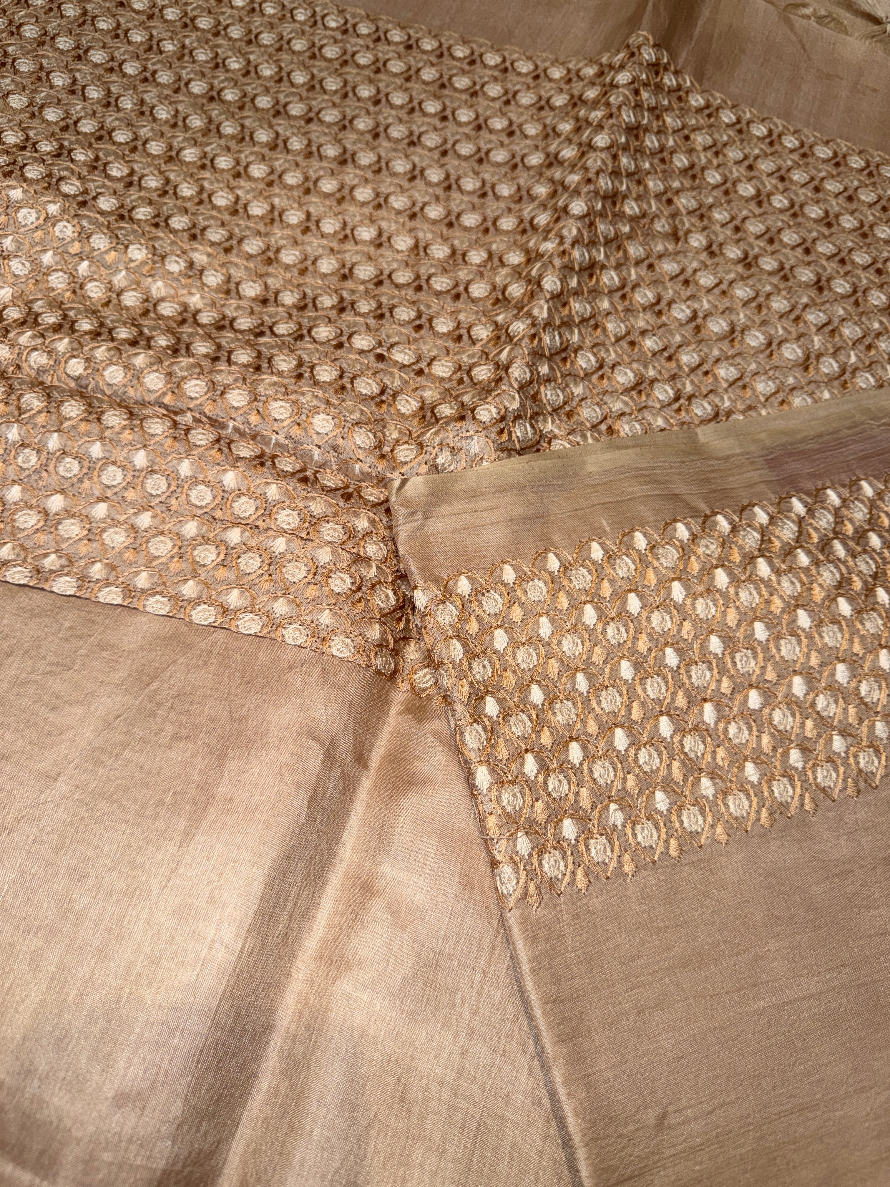 Pure Tussar Silk Cream