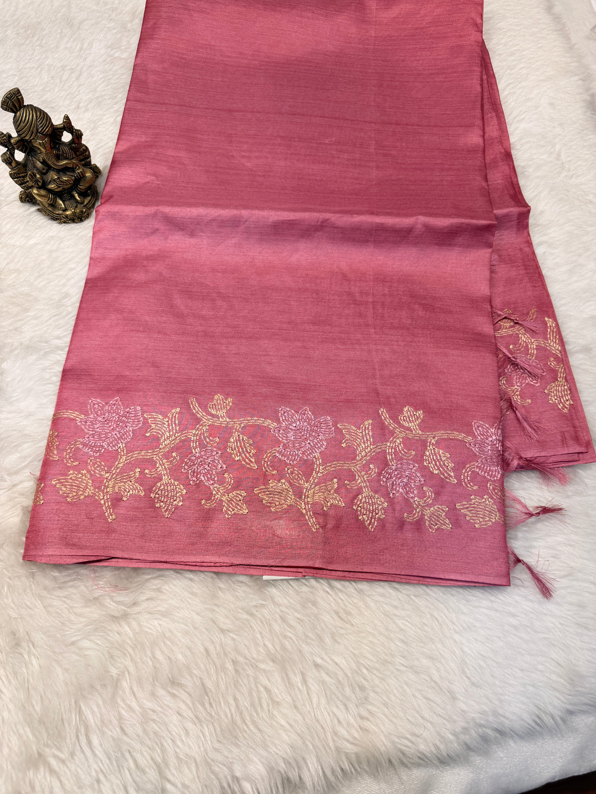 Pure Tussar Silk Pink