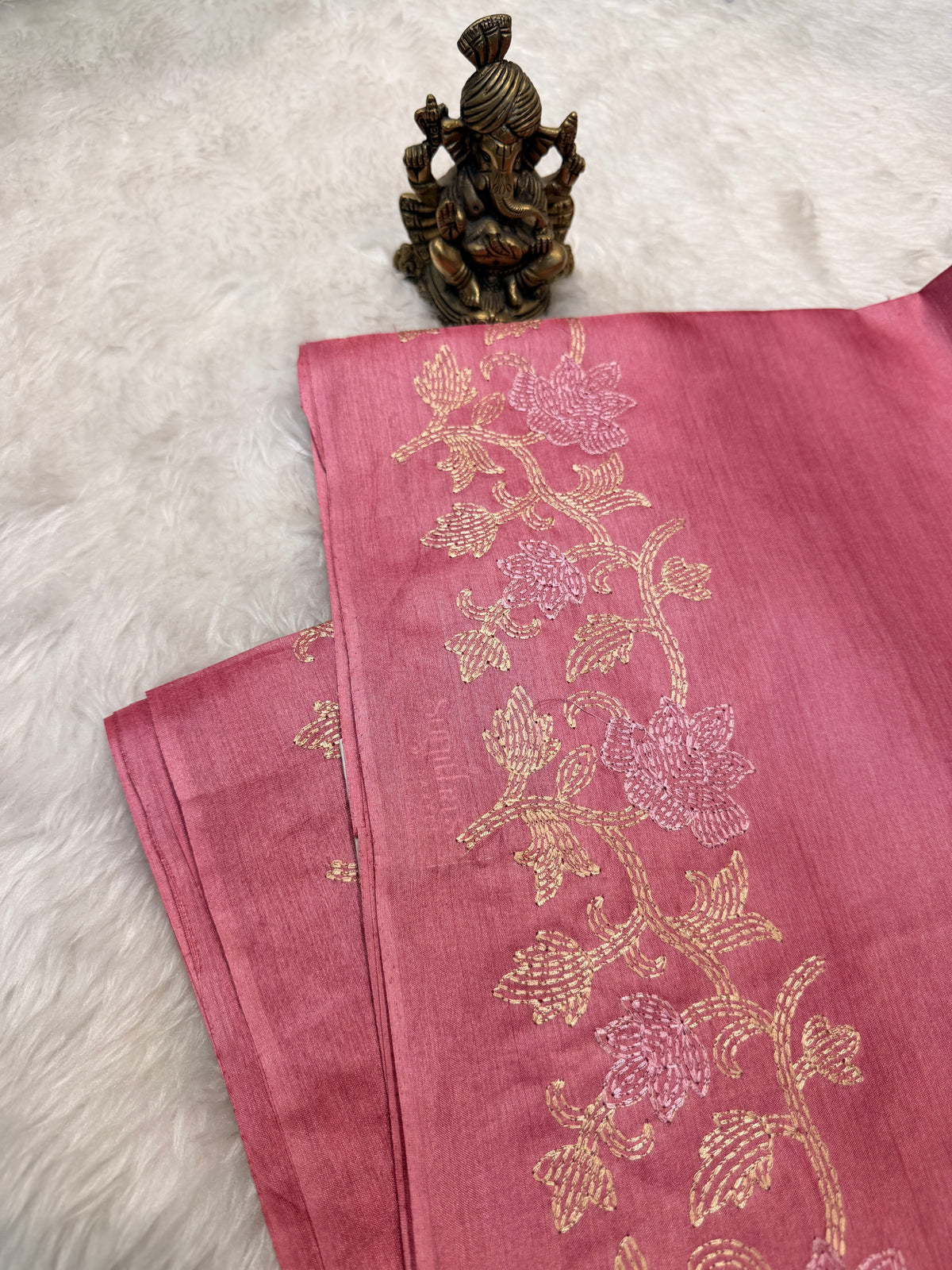Pure Tussar Silk Pink