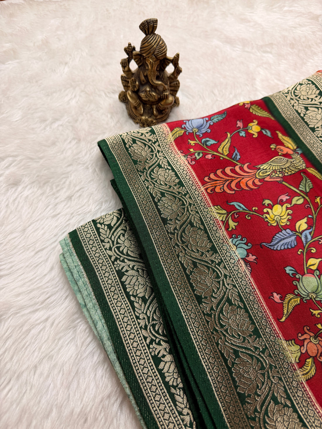 Printed Crepe Silk Green